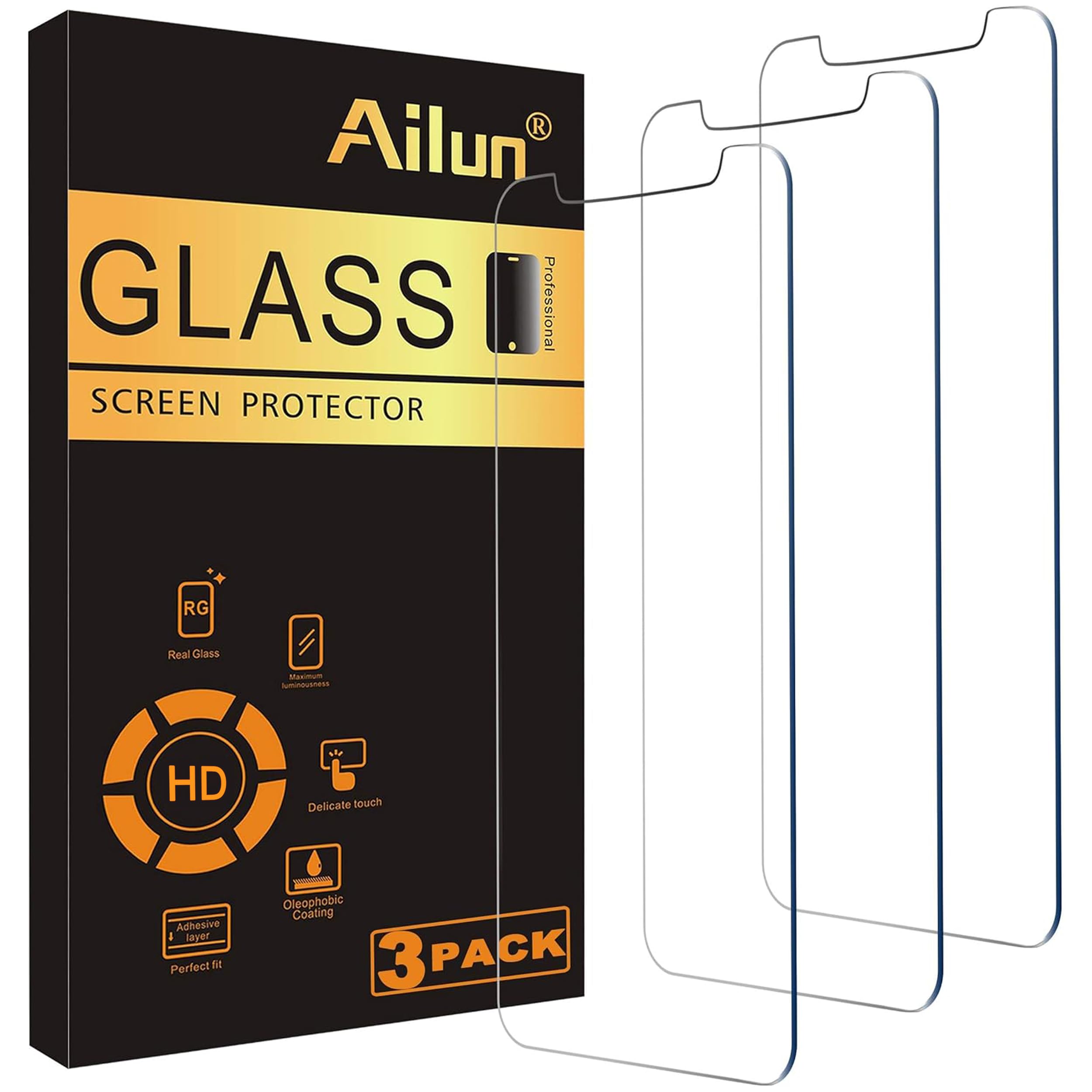 Photo 1 of Ailun 3 Pack Screen Protector for iPhone 11 Pro Max/iPhone Xs Max