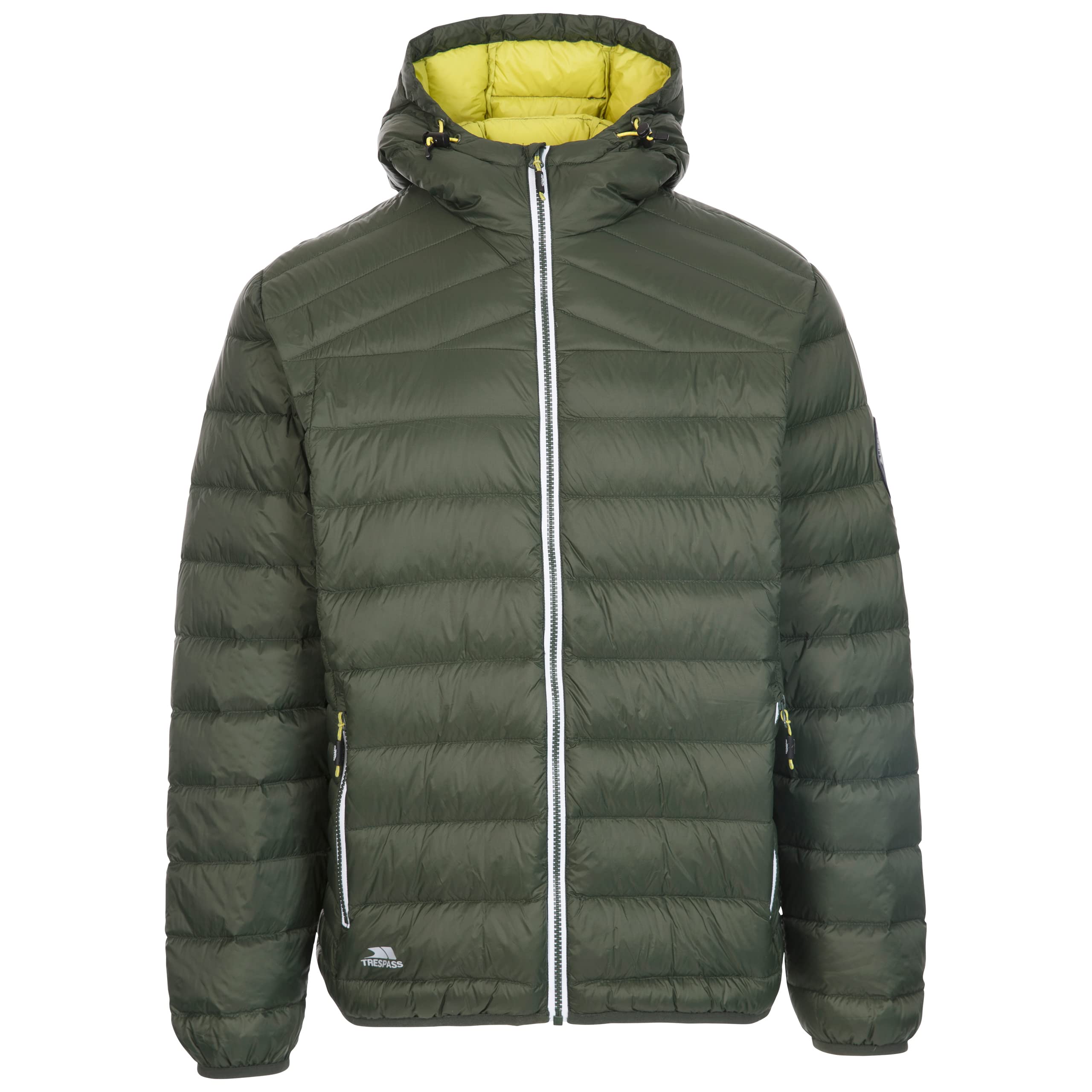 Trespass (Xxl, Ivy) Mens Down Jacket Packaway Whitman Ii Green