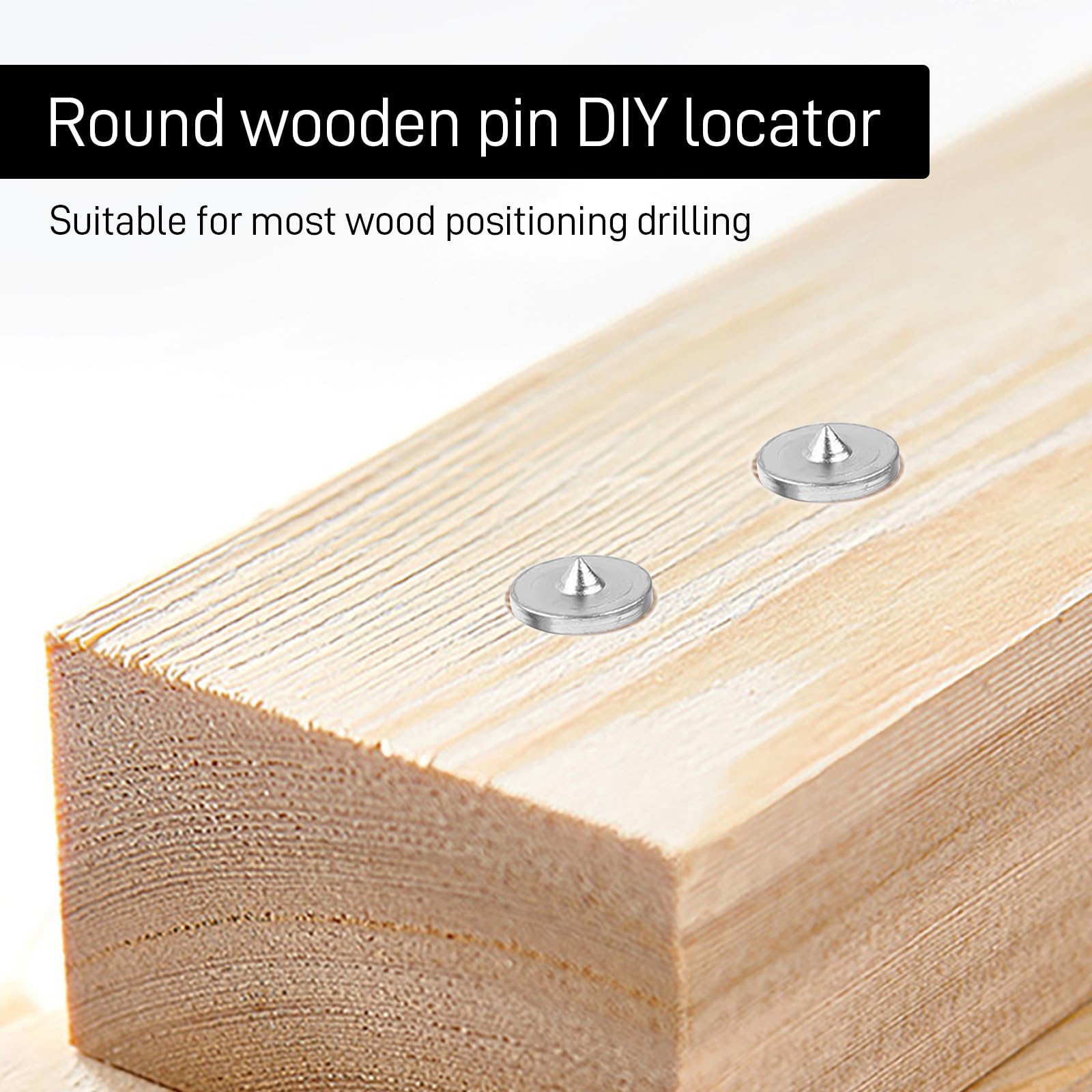 32 Pezzi Perno Centro di Allineamento, Perno Punti Centro 6/8/10/12mm Perno di Centraggio Pins In Legno Set di Punte per Tasselli per La Lavorazione Del Legno Attrezzi Tenon