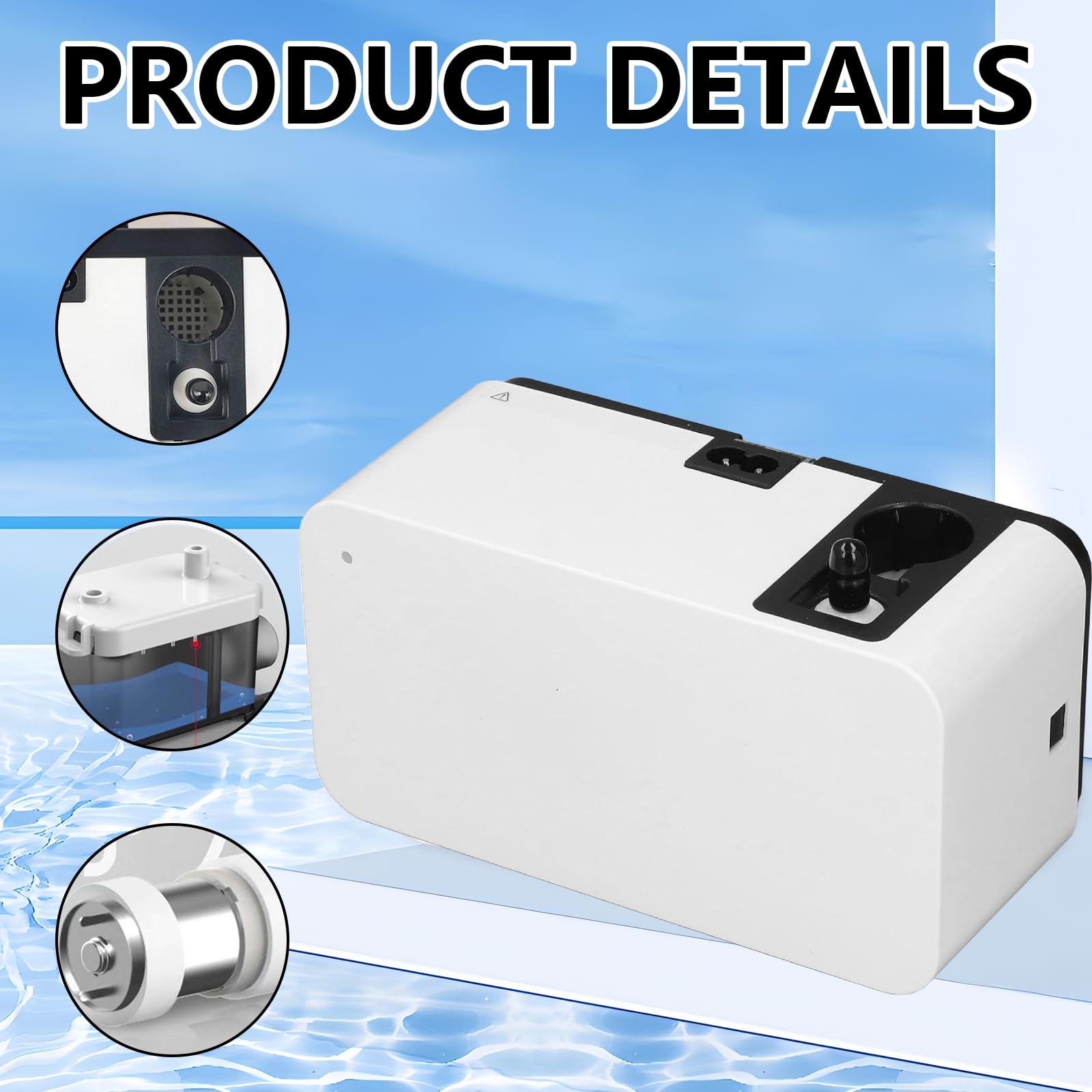 Bomba de Condensado Automática Silenciosa Ysislybin, Depósito de Agua 200 ml, 24 L/h para Calefacción, Aire Acondicionado
