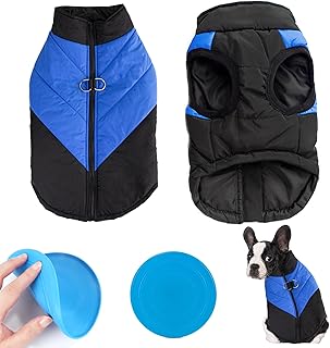 TYXHXTF Dog Coat for Small Dogs, Warm Dog Coat Winter, Dog Winter Coat Waterproof, Dog Jacket Small Dogs, for French Bulldog Small Dogs, M product image