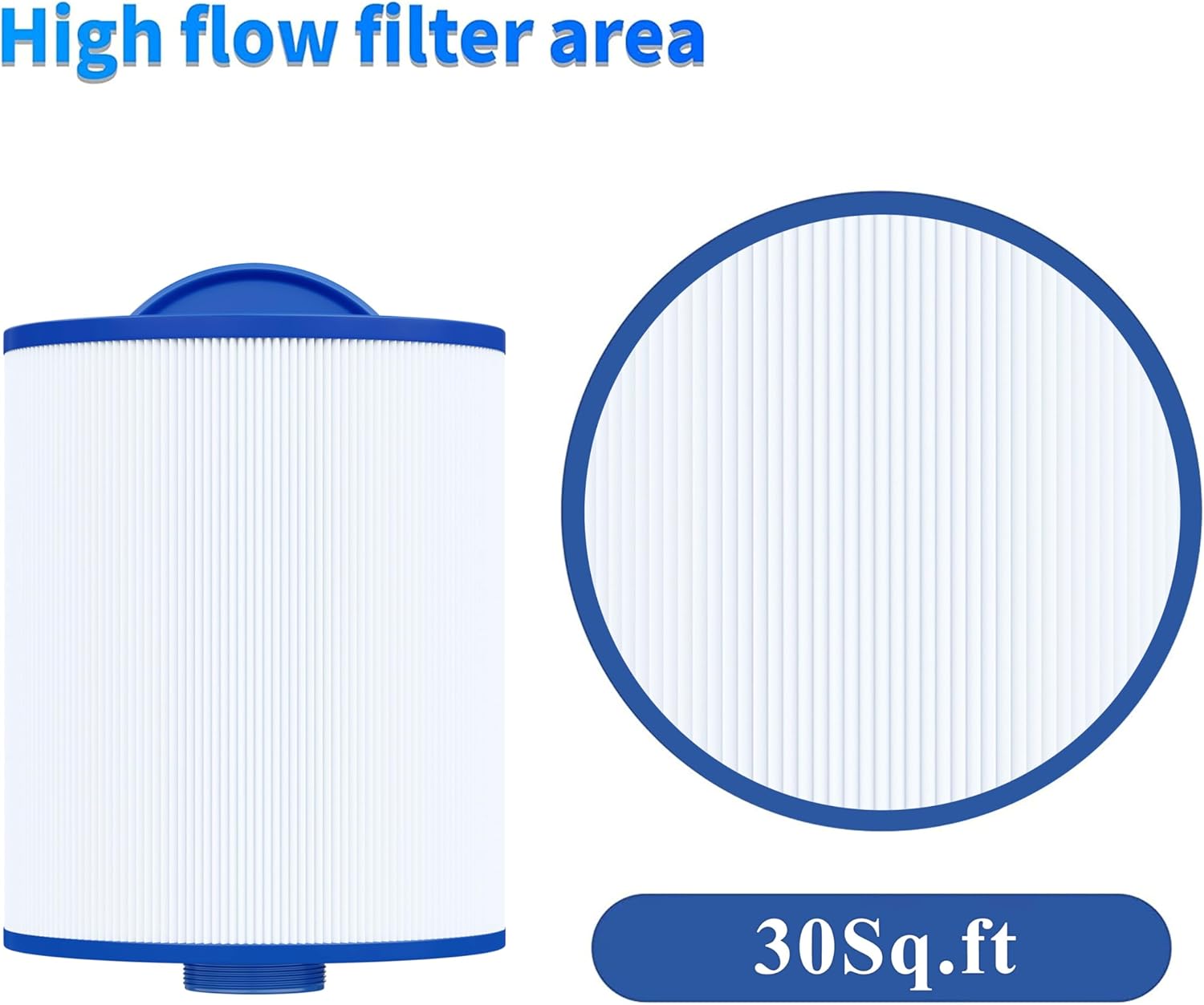 Cryspool® PMA40-F2M Filter Compatible with PMA40-F2M, FC-0418, X268057, X268080, X268320, X268350, X268356, Spa Filter Cartridge, 1 Pack