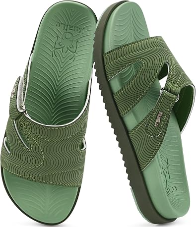 39% off: KuaiLu Womens Dressy Orthopedic Sandals Lightweight Cushion Foam Slides Sport Recovery Walking Slippers with Plantar …