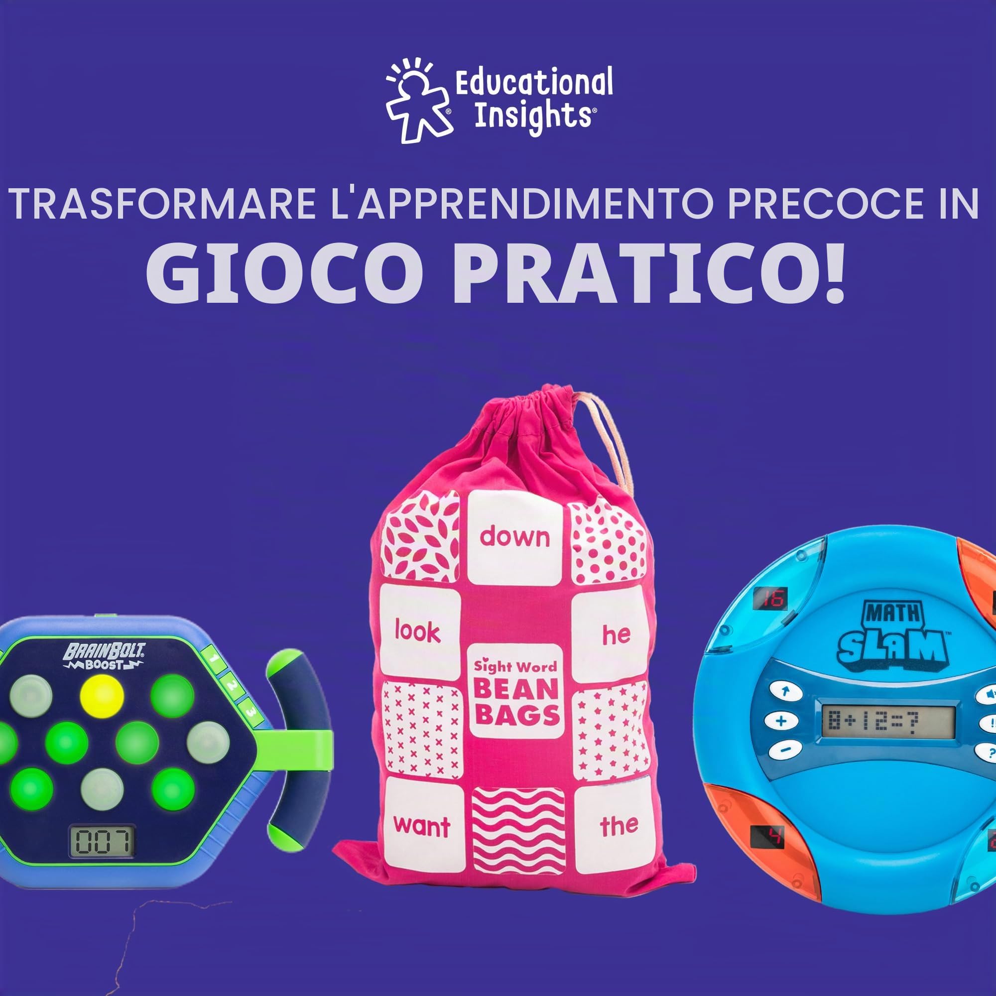 Learning Resources Sight Word Slam, Giochi di Parole Visive, età 5+, Impara Oltre 185 Parole Visive in Inglese, 2 modalità, Gioco di Parole Educativo Elettronico per 1 Giocatore, Giochi di Fonetica