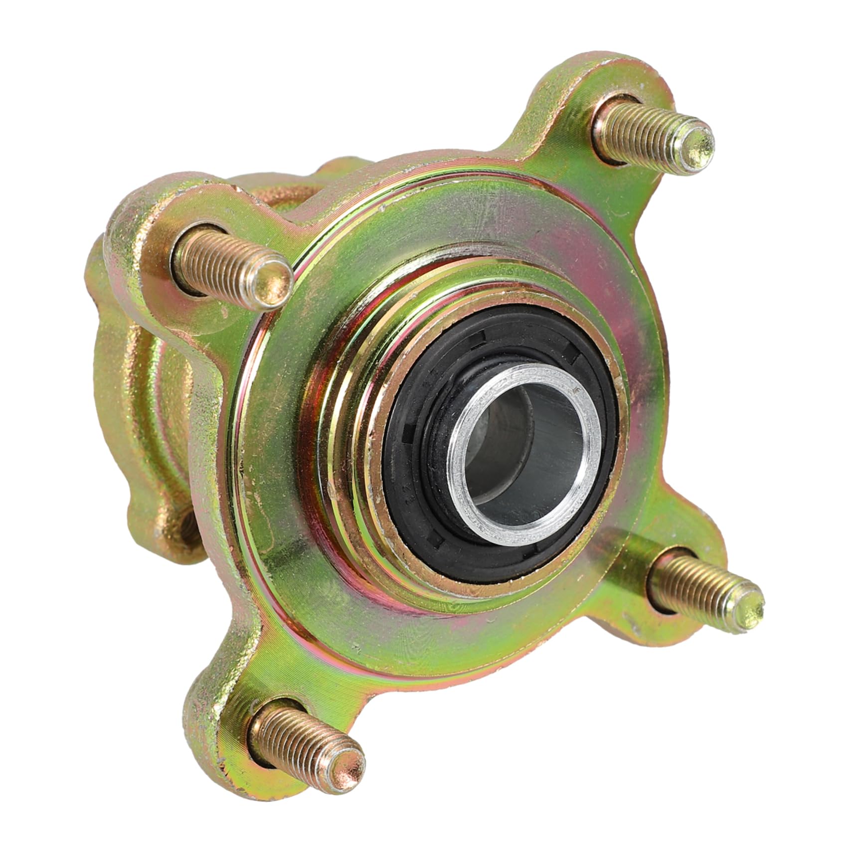 Cabilock Mozzo Ruota Anteriore ATV e Go Kart in Ferro Oro Distanza Fori 88mm e 4 Fori per Installazione Facile e Fissaggio Sicuro Adatto a Spiagge e Aree Selvagge