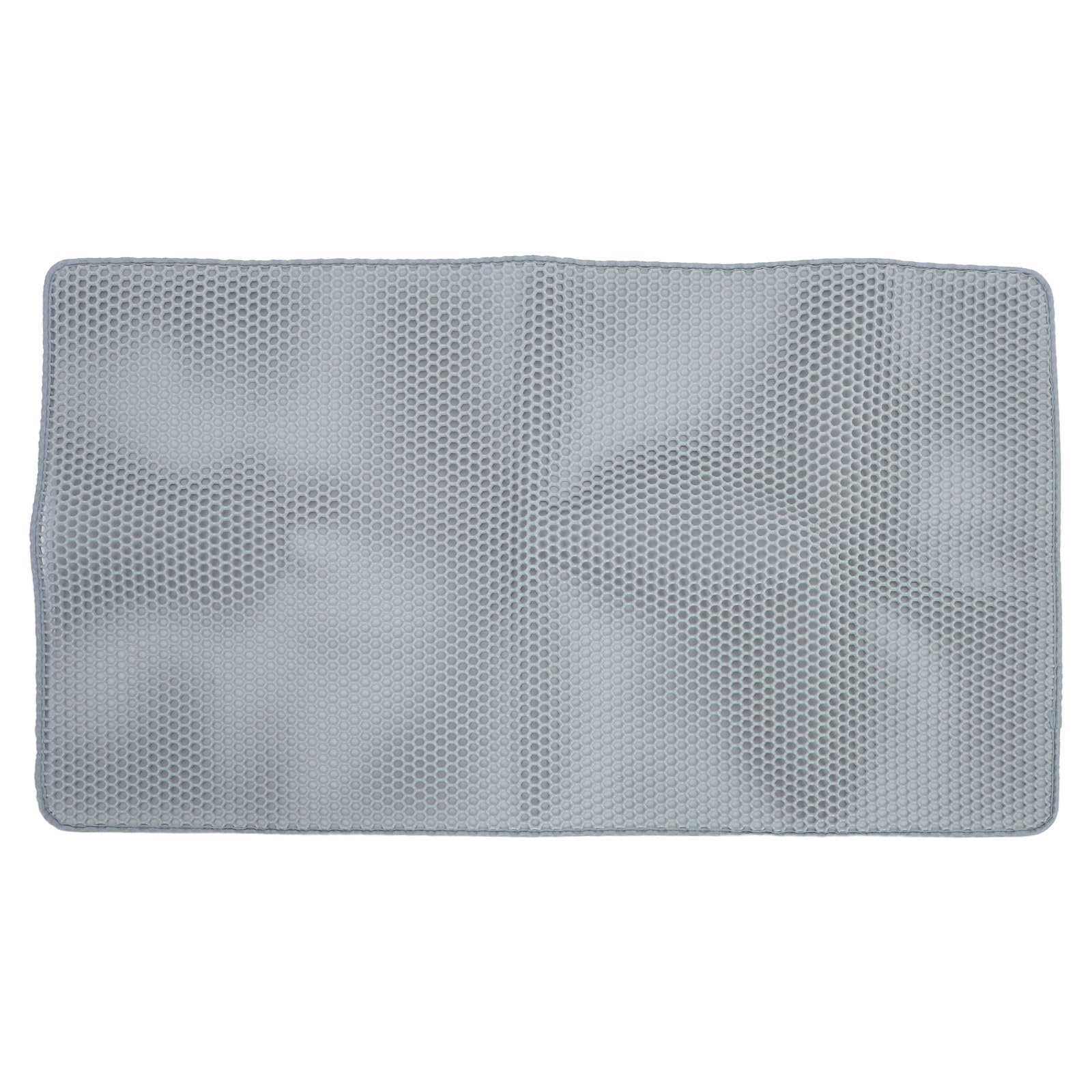 Balacoo Katzenklo Matte Xxl 120x70cm, Doppelschichtige Waben Katzentoilette Unterlage, Wasserdicht & Urinfest, Rutschfester Katzenstreu Vorleger für Sauberen Boden, Eva Material, Grau
