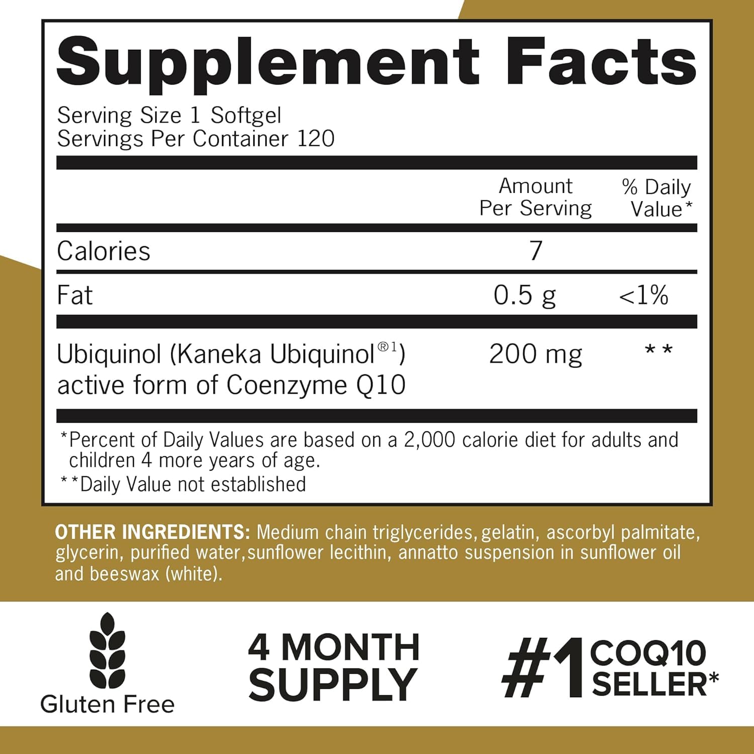 Qunol Ubiquinol 200mg, Extra Strength, Powerful Antioxidant, 120 Softgels — Amazon image 6