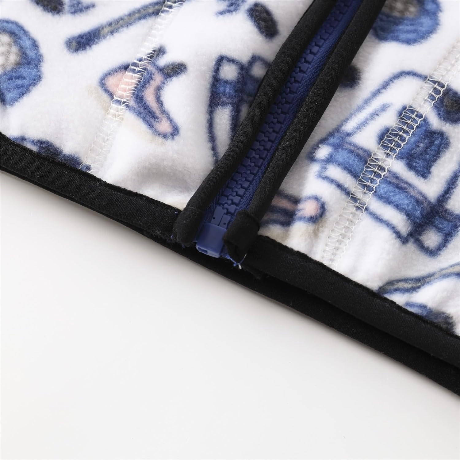 Mud Kingdom Unisex Kids Fleece Jacket Printing Zip Up - Image 6