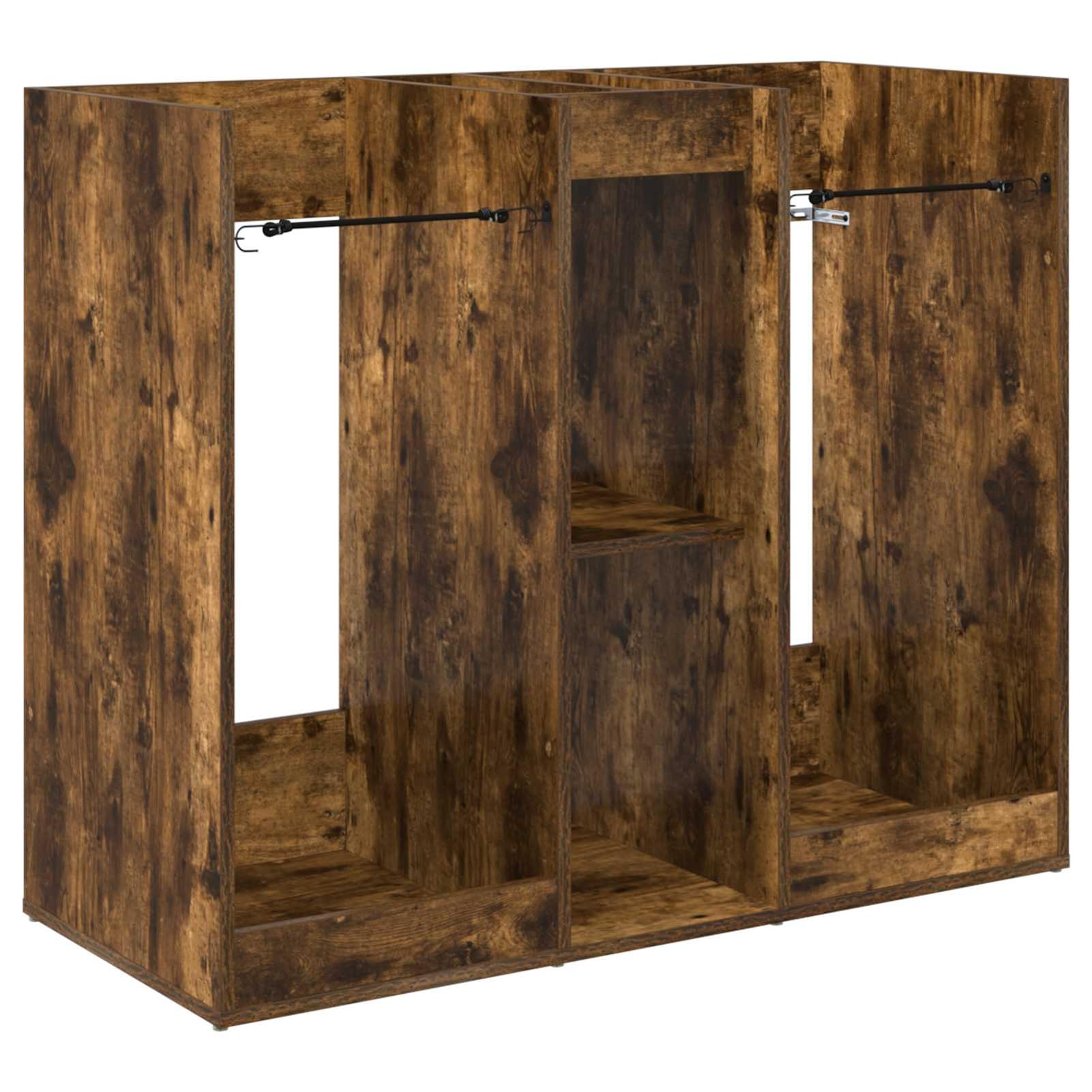 Gecheer Golf Schrank, Holz Schrank für Golfzubehör mit Regalen 102 x 45 x 85,5 cm in Geräucherte Eiche für Garage oder Wohnraum