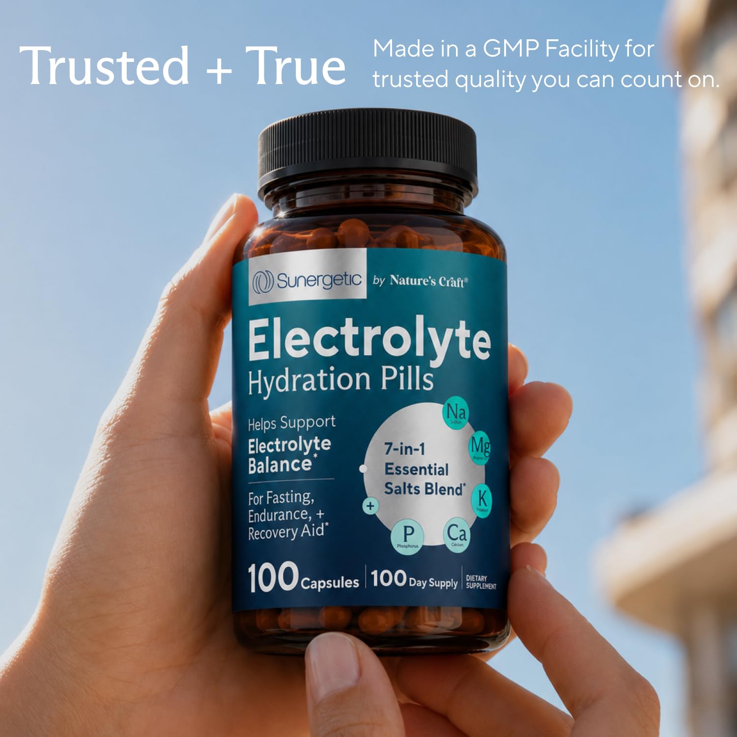 Premium Electrolyte Capsules – Support for Keto, Low Carb, Rehydration & Recovery - Electrolyte Replacement Tablets – Includes Electrolyte Salts, Magnesium, Sodium, Potassium – 100 Capsules — Amazon image 8