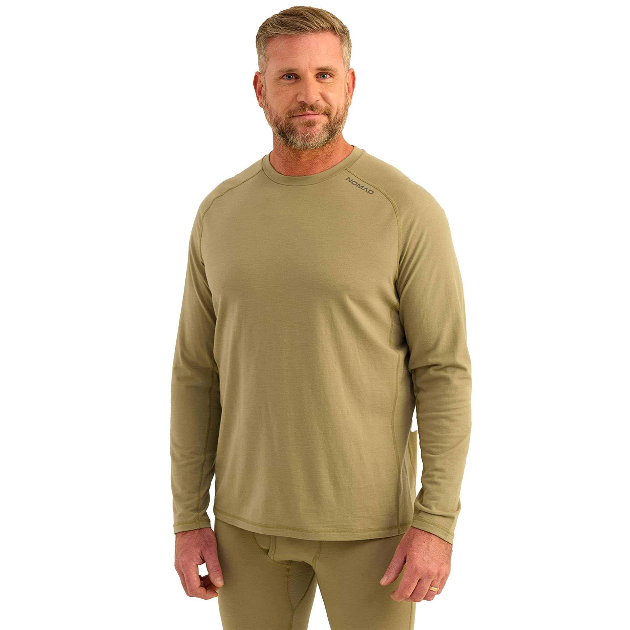 Nomad Herren Durawool Crew, Warm Durable Performance Base Layer for Hunting and Outdoor Adventures Baselayer-Shirt