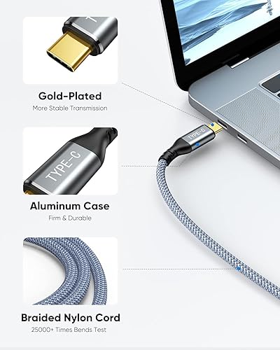 Miniatura 7 de Highwings Cable USB C a HDMI de 6 pies (4K a 60 Hz), cable USB 3.1 tipo C a HDMI 2.0, compatible con Thunderbolt 34 para iPhone 15 ProMax, MacBook