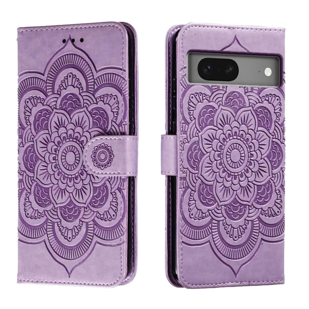 shingtomua for Google Pixel 7 Case Wallet with Card Holder Kickstand Magnetic Soft Leather Flip Fold Case for Google Pixel 7 Cover (Purple)