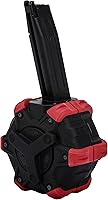 Vista 1 de Evike Airsoft - AW Tambor personalizado Airsoft Mag para pistolas y rifles de aire comprimido de gas (modelo: TM Hi-Capa/Rojo)
