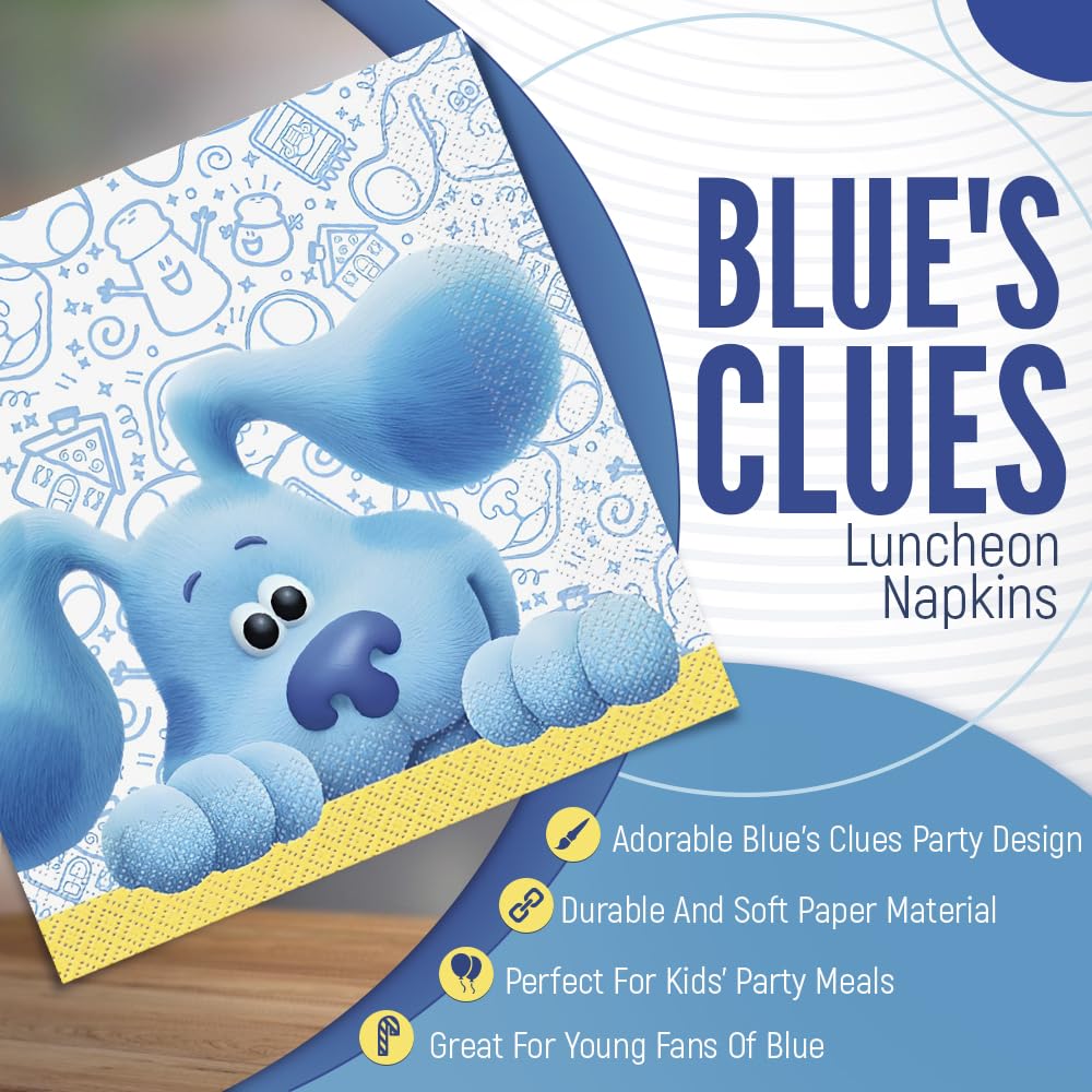Blues Clues Plastic Table Cover 54x96" - Kids Birthday Party Decorations (1 Piece)