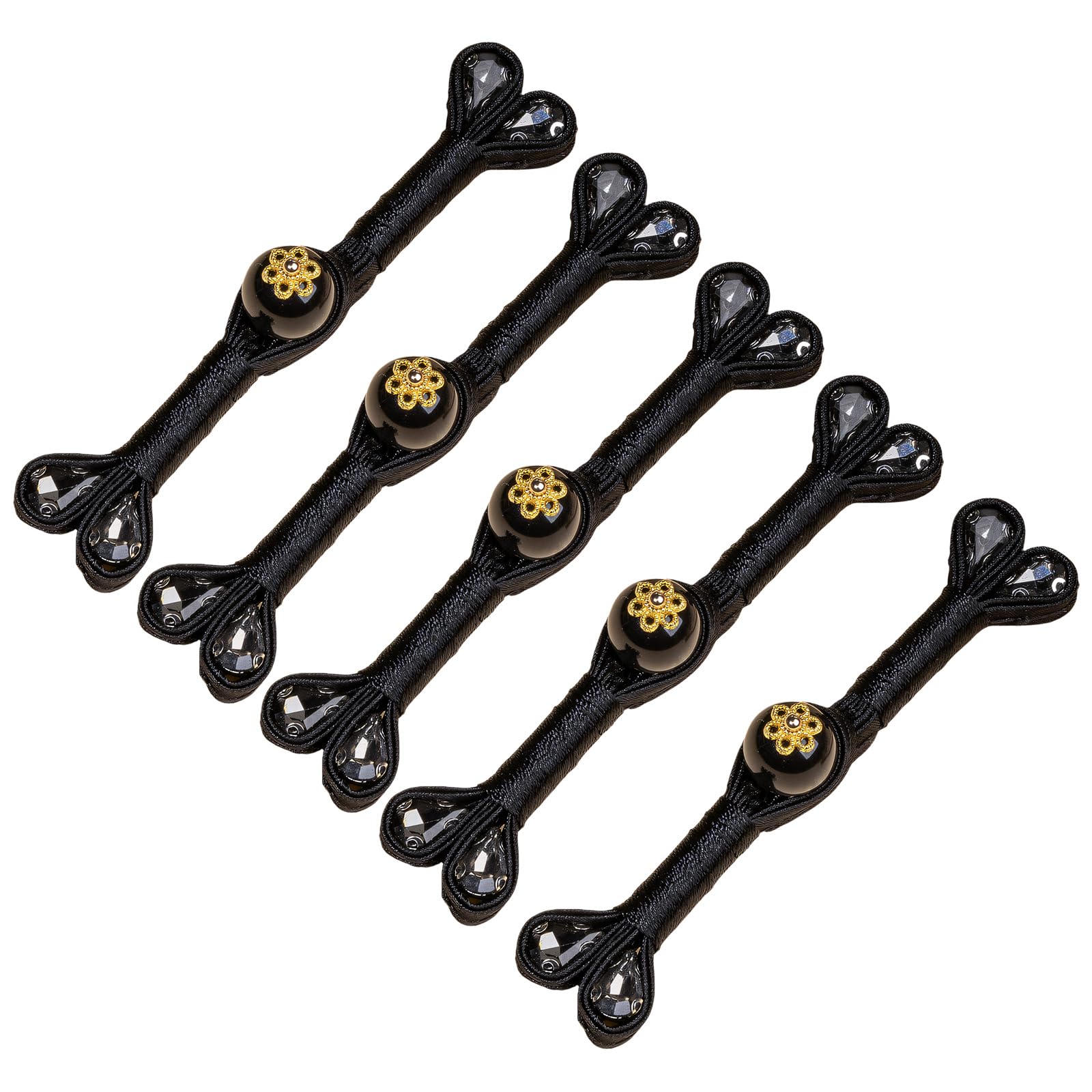 Zxfdsfdbnm W 5Pcs Cheongsam Knot Button Decorative Chinese Knot Button Sewing Closure Fasteners For Dress Cloaks Coat Decoration Sateen Tailcoat Tie Clip