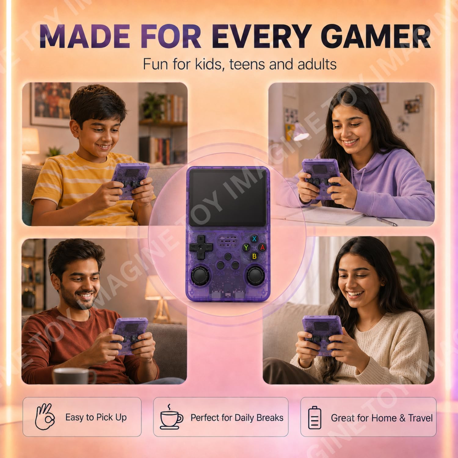 Toy Imagine R36S Retro Handheld Game Console, 22,000+ Games, Assorted — Amazon image 8