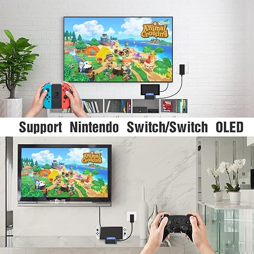 Miniatura 4 de Switch Dock para Nintendo Switch y Switch OLED versión mejorada Dock portátil Nintendo Switch Dock Base de repuesto Nintendo Switch Estación de