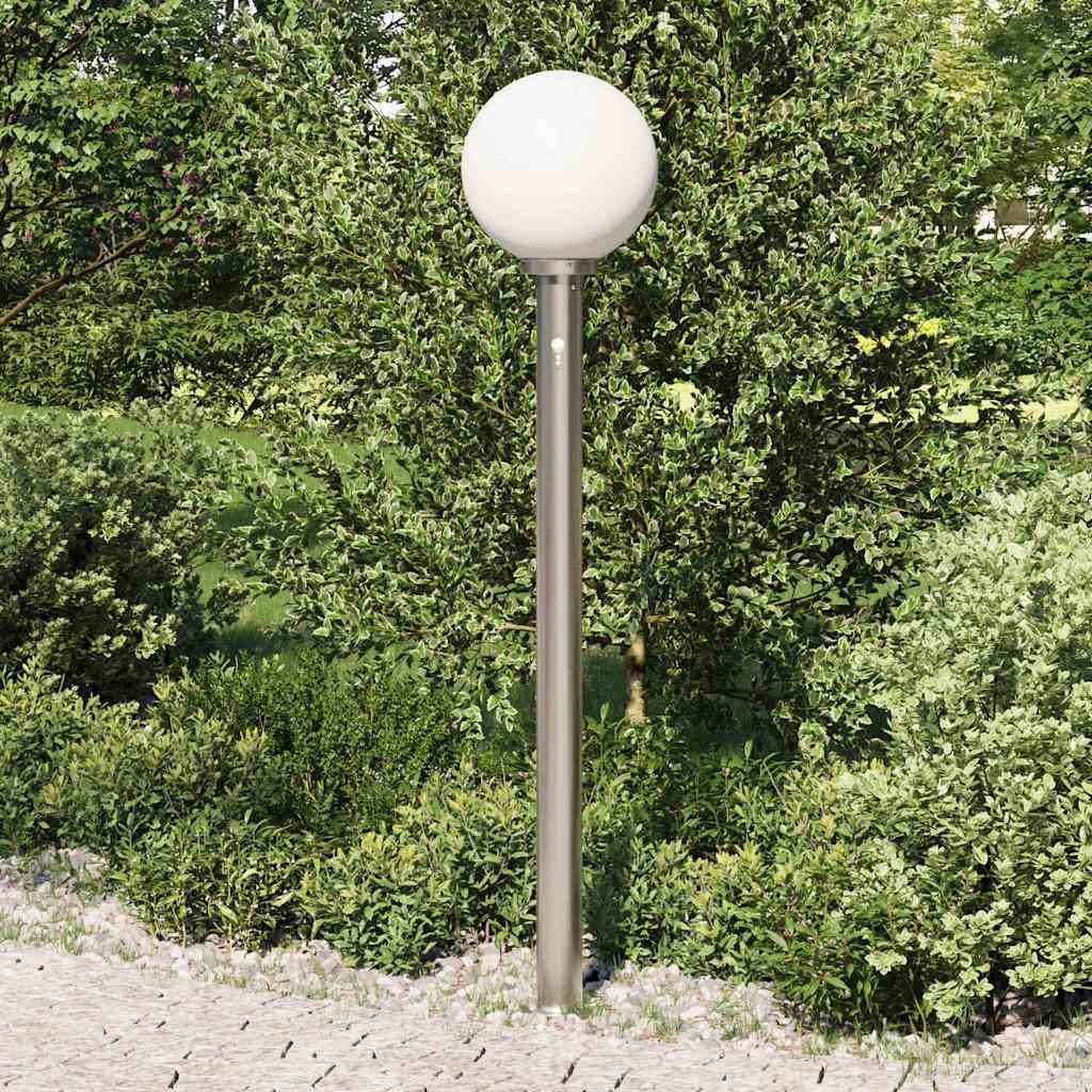 Latarnia świetlna z czujnikiem 120 cm, stal nierdzewna, IP44
