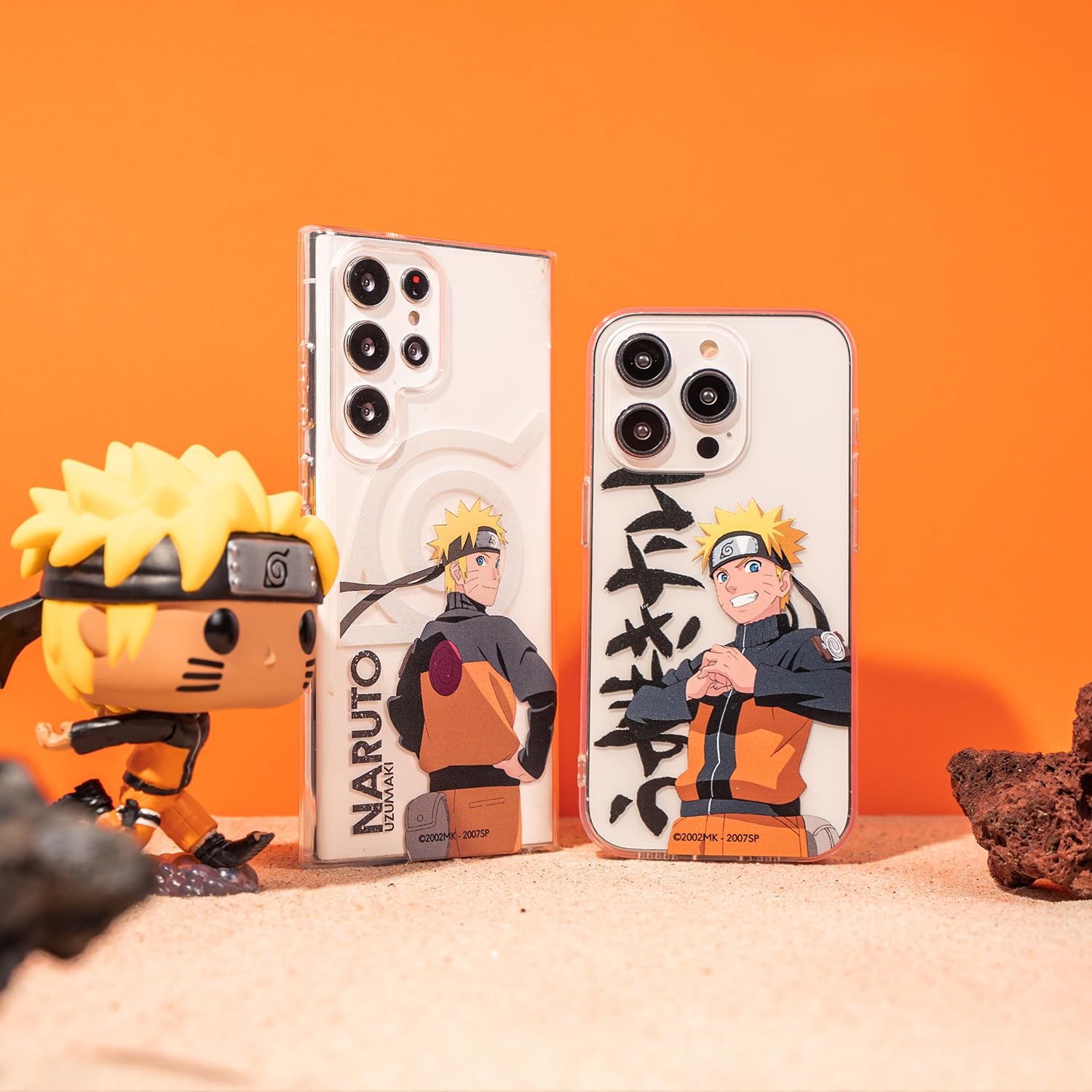 Custodia per iPhone 14 ufficiale Naruto, Akatsuki per proteggere il tuo cellulare. Custodia in silicone liquido nero flessibile con licenza ufficiale