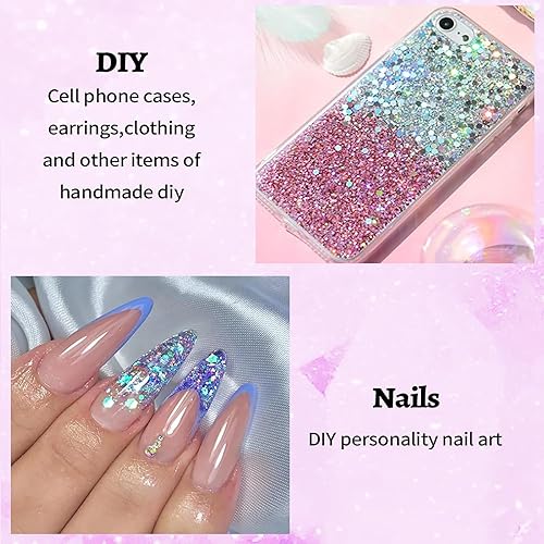 Miniatura 4 de Gel de purpurina para el cabello, gel de purpurina para cara de sirena, accesorios para conciertos de festivales de música, pintura facial con