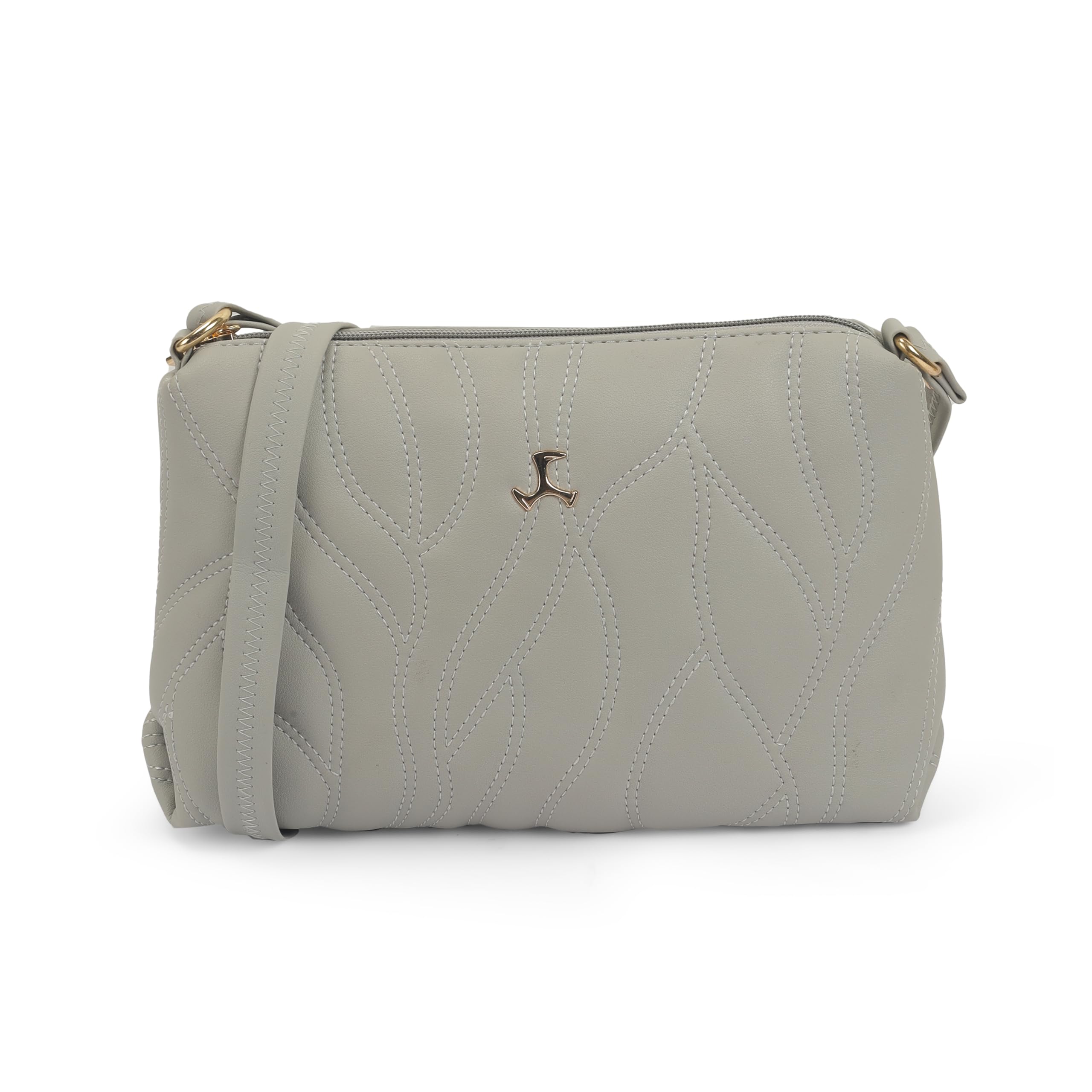 mochi Women Casual Faux leather Soft Body Zipper closure Quilted Sling Bag-picture-38