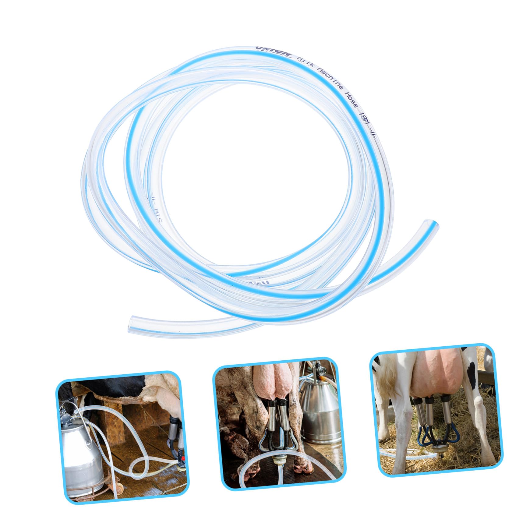 Tubo di Mungitura e Sale di Mungitura Compatibile e Versatile per Fattorie in Pvc Design a Tubo Singolo a Pulsazione per Mungitrice per Mucche