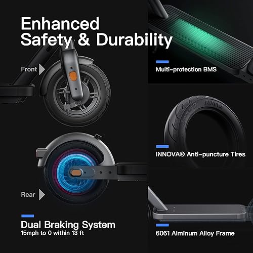 Miniatura 5 de Scooter eléctrico S40S65 versión 2023, scooter plegable para adultos, motor de potencia máxima de 700 W800 W, alcance ultra largo de 2540 millas y