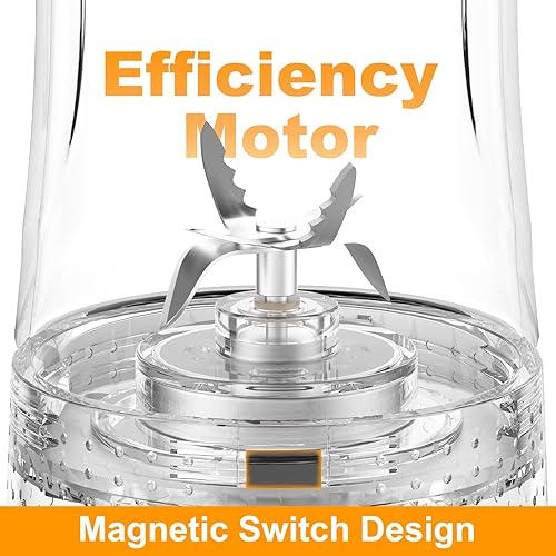 Miniatura 2 de Mulli - Licuadora personal de grado profesional de 18 K RPM - Trituradora de hielo recargable USB-C, licuadora de viaje para gimnasio, campamento,