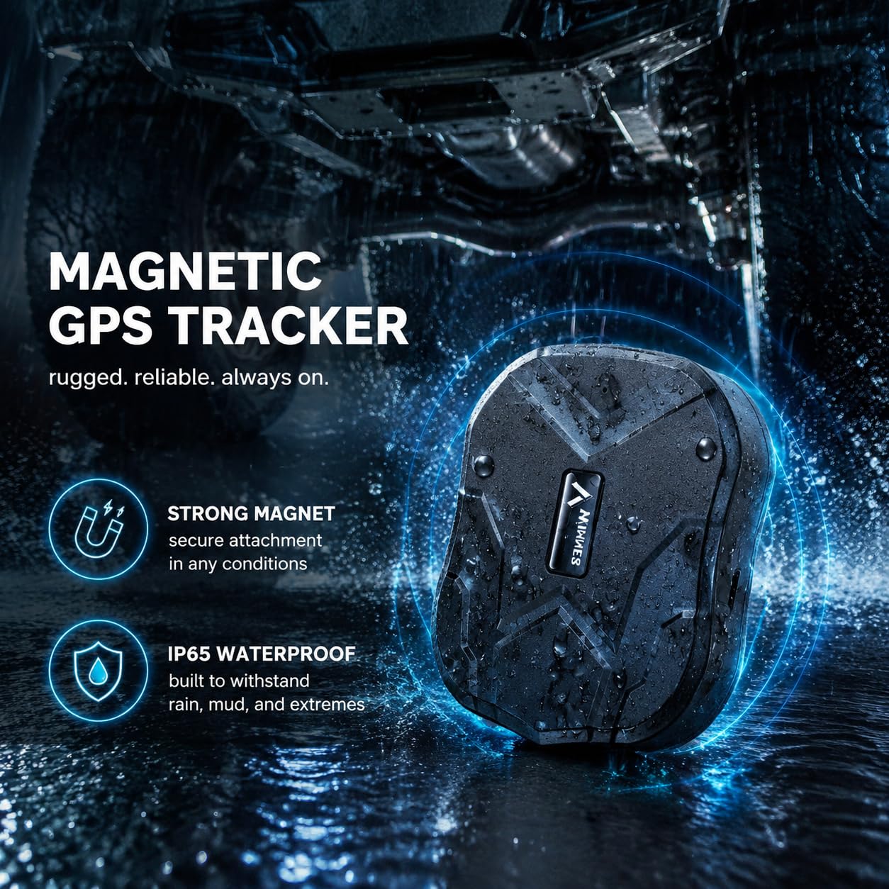 4G GPS Tracker per Auto 4G Localizzatore GPS Tracciamento tempo reale | Micro;Storico 6 Mesi;Impermeabile;allarme vibrazione;magnetico;SIM Anonima gratuita