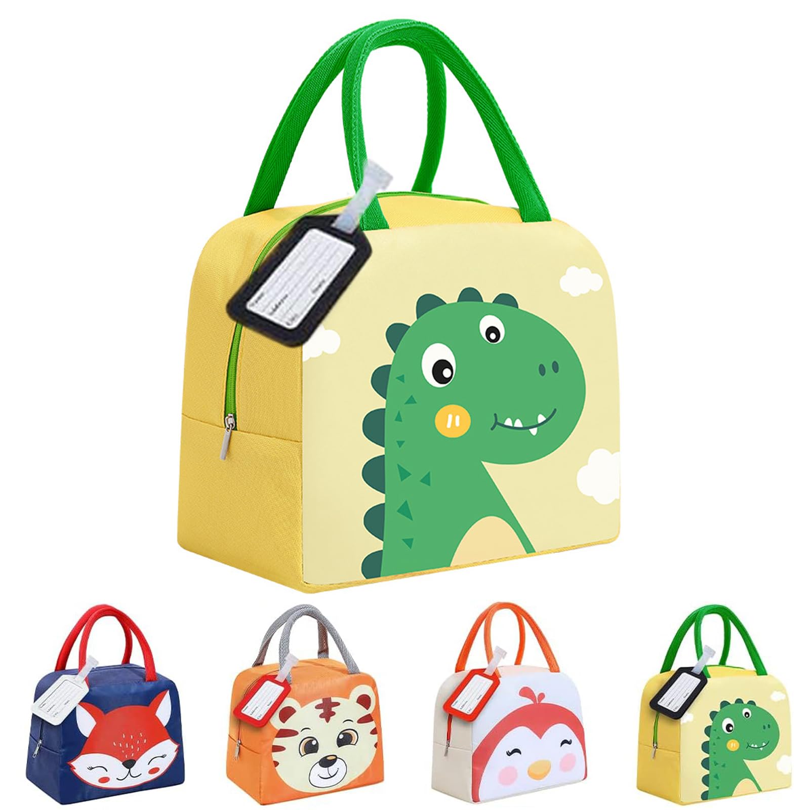 CIYIN Bolsa Nevera Pequeña, 5L Nevera Niños, Bolsa Termica Porta Alimentos Infantil, Bolsa Almuerzo Niño, Bolsa Isotermica Infantil, Lonchera Termica Infantil, Nevera Comida Bebe (Dinosaurio)