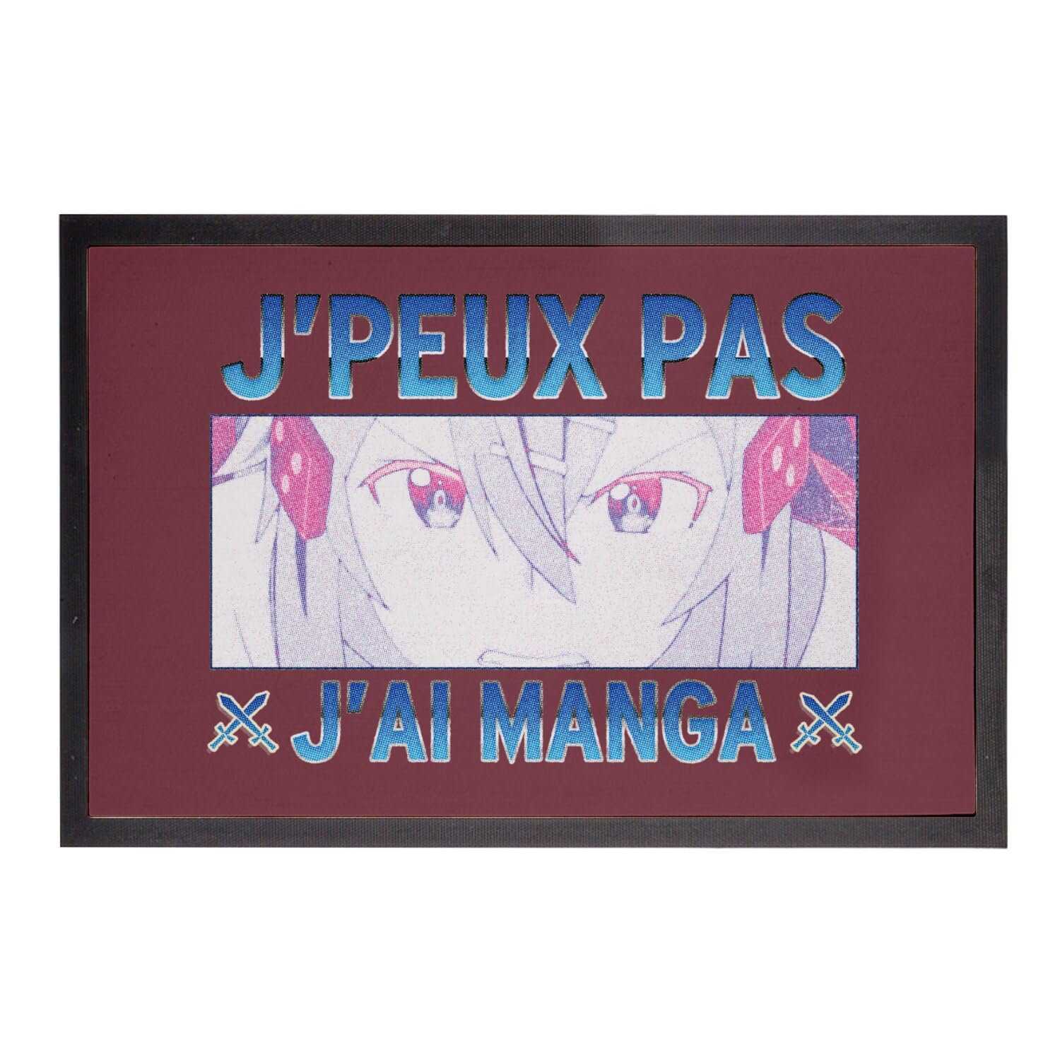 Paillasson manga antidérapant pour protéger le sol des fans d'anime