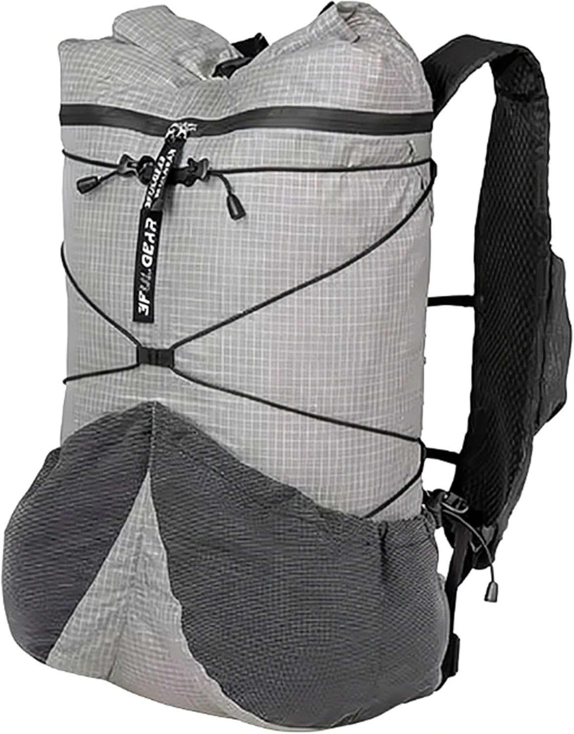 3FULGEAR Waterproof Ultralight Hiking Backpack Small Outdoor Backpack Daypack for Men Women 20L+5L Camping Hiking Daypacks (Galaxy Gray)