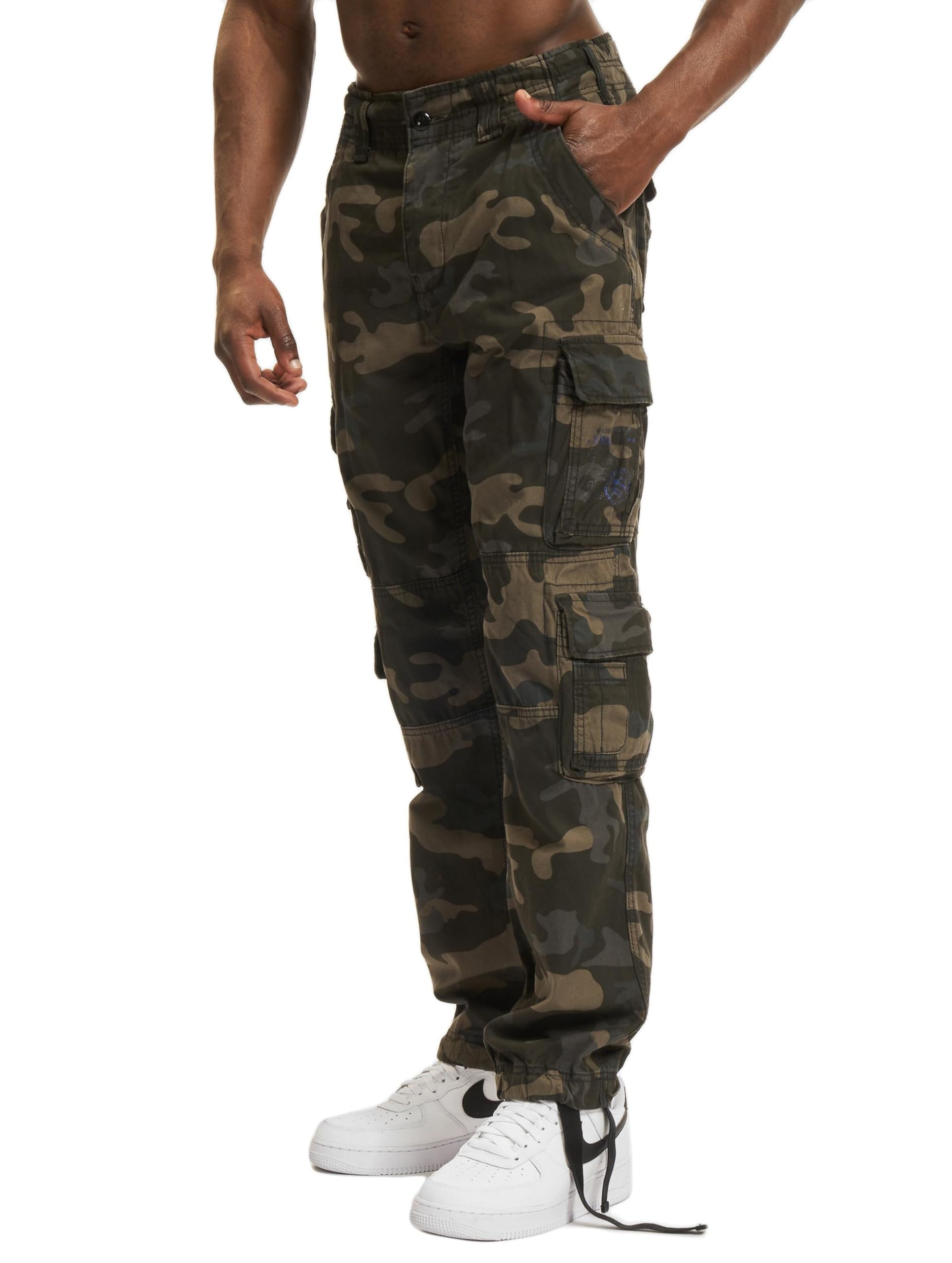 Brandit Pure Slim Fit Pants, color: darkcamo, size: S