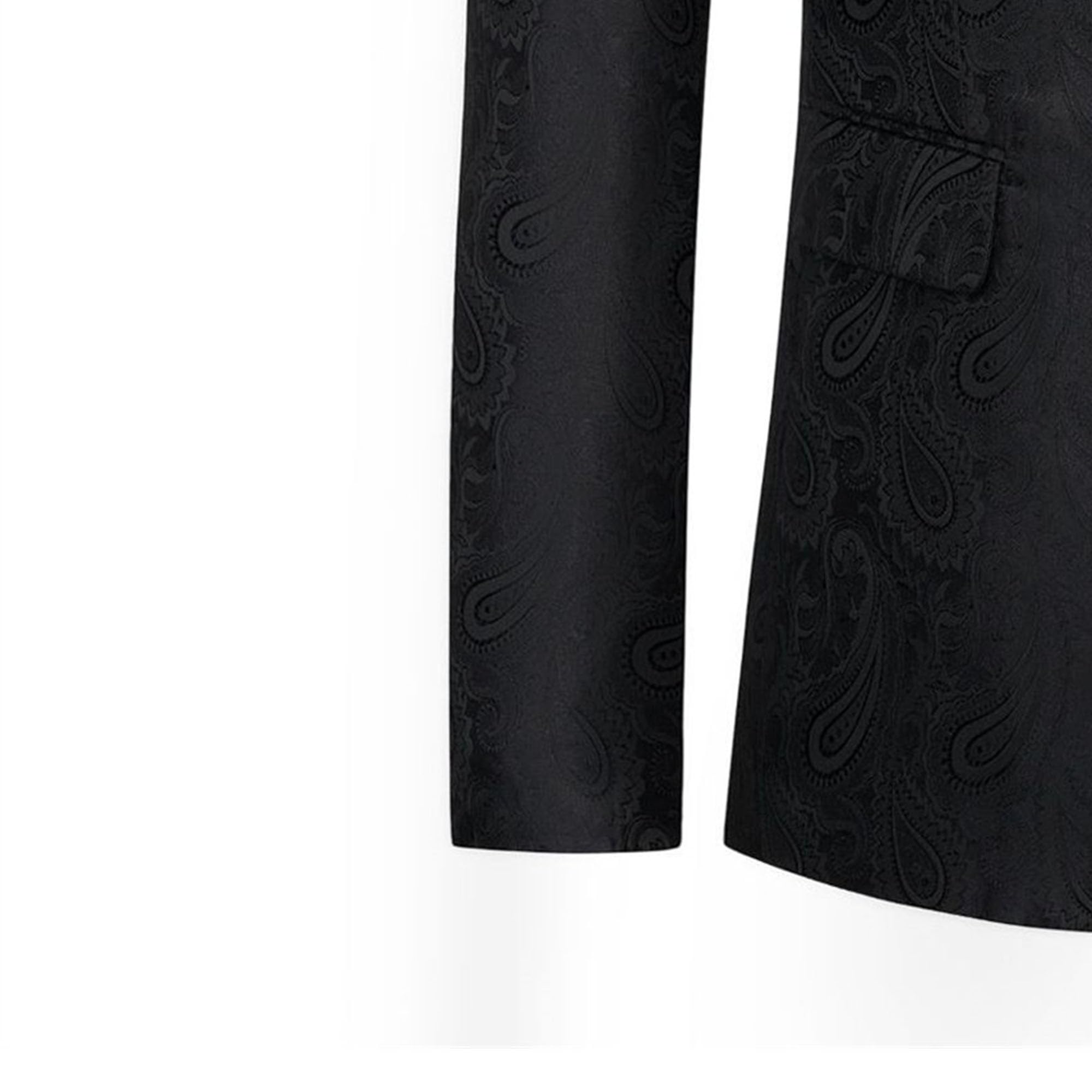 Costume châle à revers en jacquard pour homme, coupe ajustée, manteau de sport, smoking floral pour dîner, bal de fin d'année, mariage