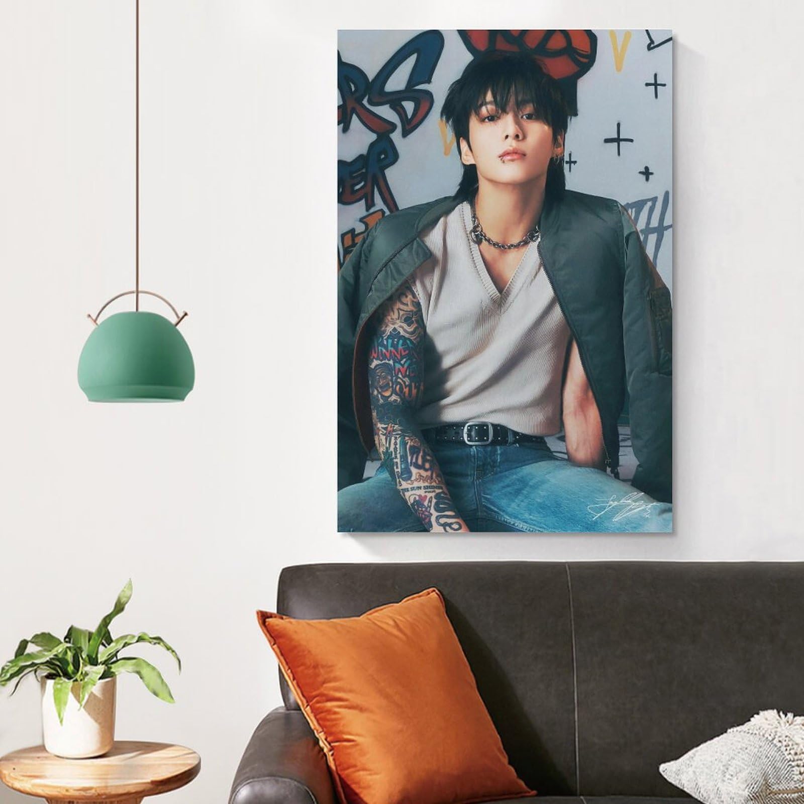 AURX Poster Su Tela Jungkook - 20x30 Cm - Decorazione Murale Per Soggiorno E Camera Da Letto - Immagine HD
