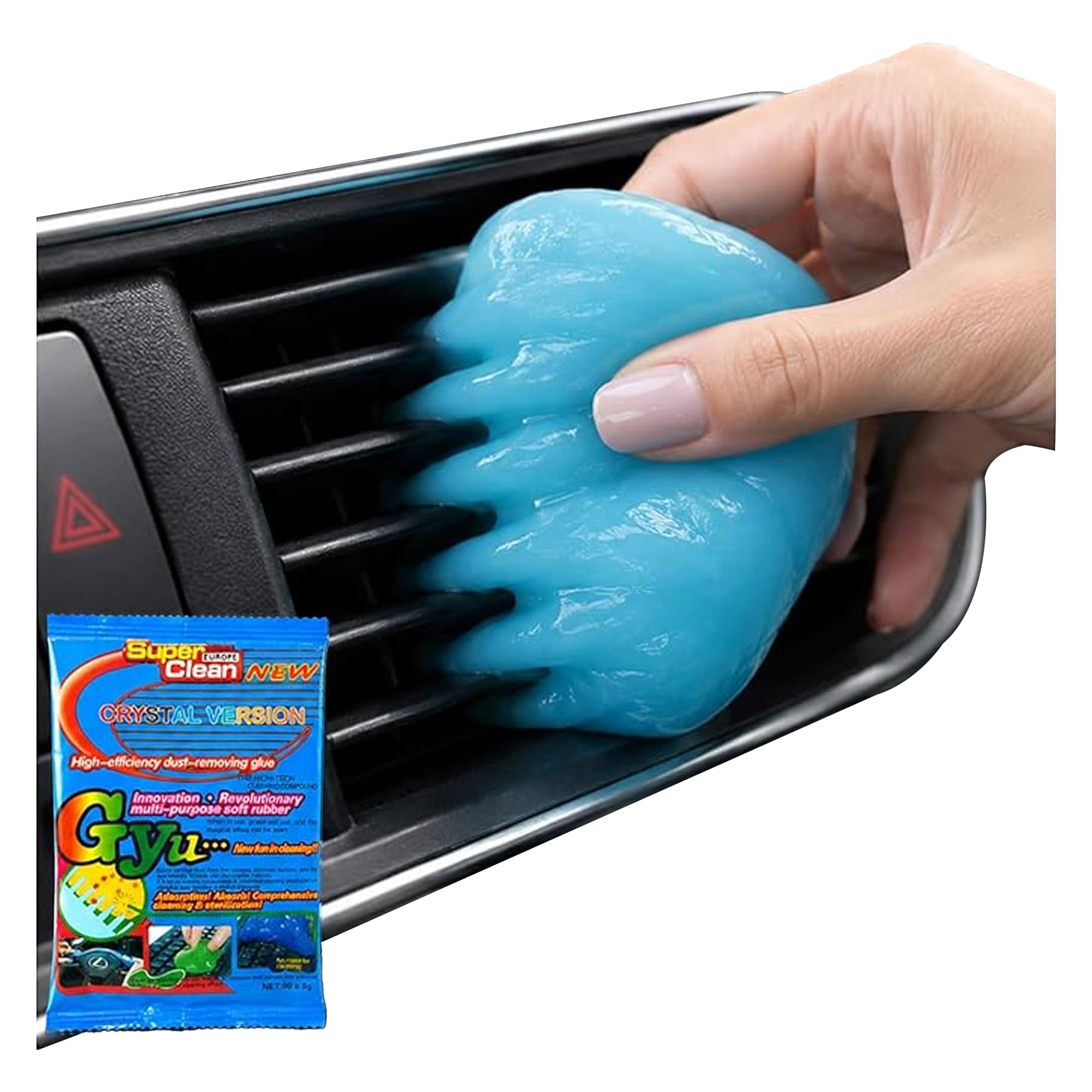 Gomma Pane per Pulire Tastiera e Auto – Kit Pulizia PC per Tastiera e Schermo, Pulisci PC Portatile, Pennello Polvere, Prodotto Rimozione, Gel Pulizia Universale