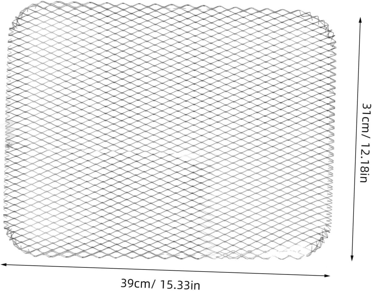Garneck 10pcs Disposable Aluminum Grill Mesh Mats for Bbq Versatile Cooking Liners for Indoor and Outdoor Use Even Heat Distribution Easy Cleanup Design