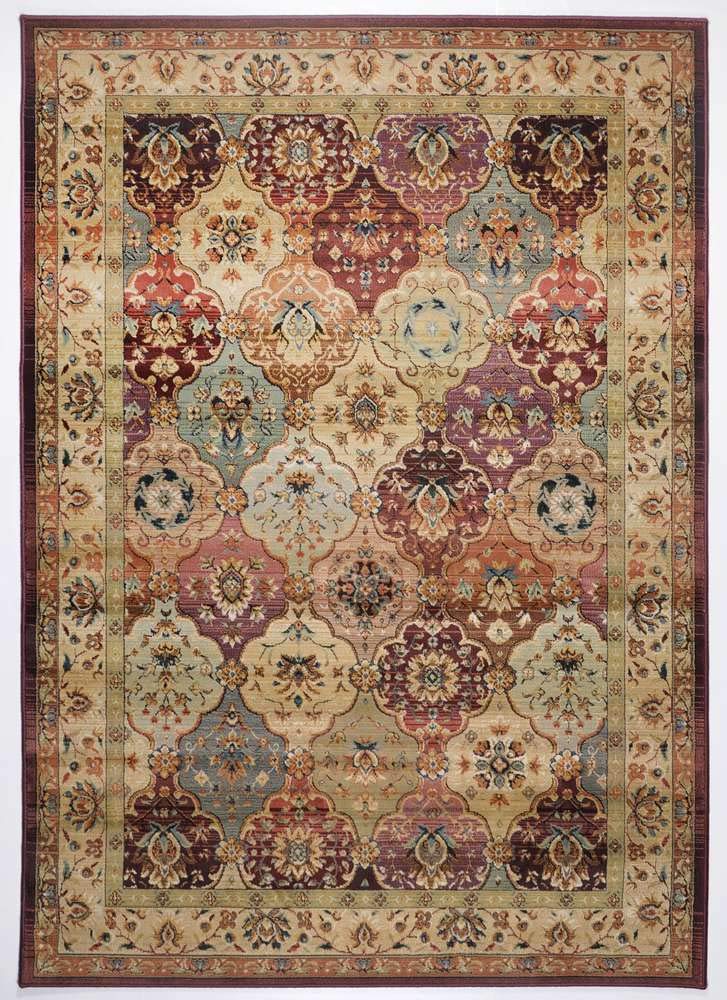Theko Sona-Lux Tapis classique rouge multicolore