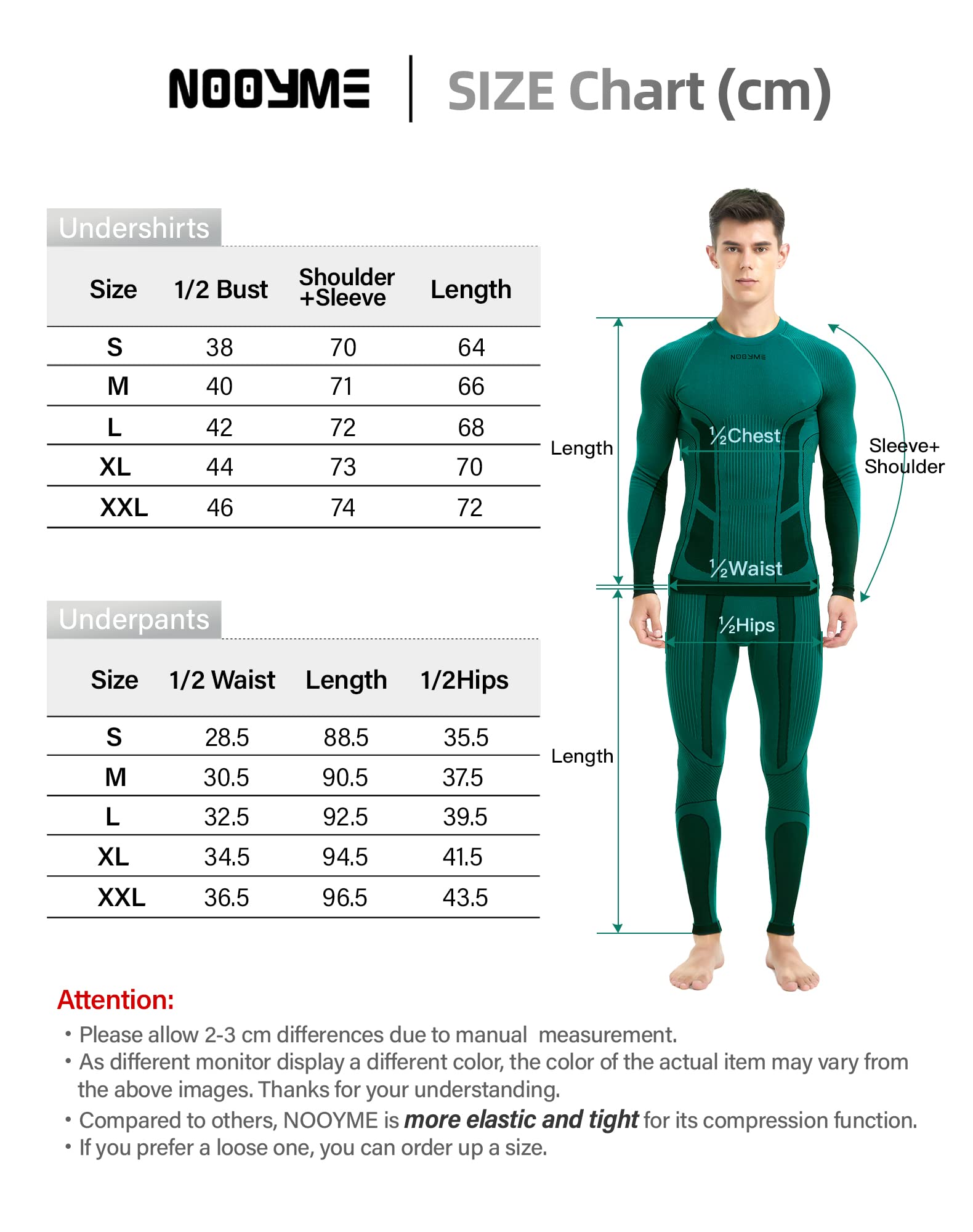 NOOYME Ropa Interior Térmica Hombres Ropa Interior Elástica Funcional Hombres Cálida Ropa Interior Térmica Ropa Interior De Esquí Hombres Transpirable Flexible Pantalones Térmicos Chaleco Térmico