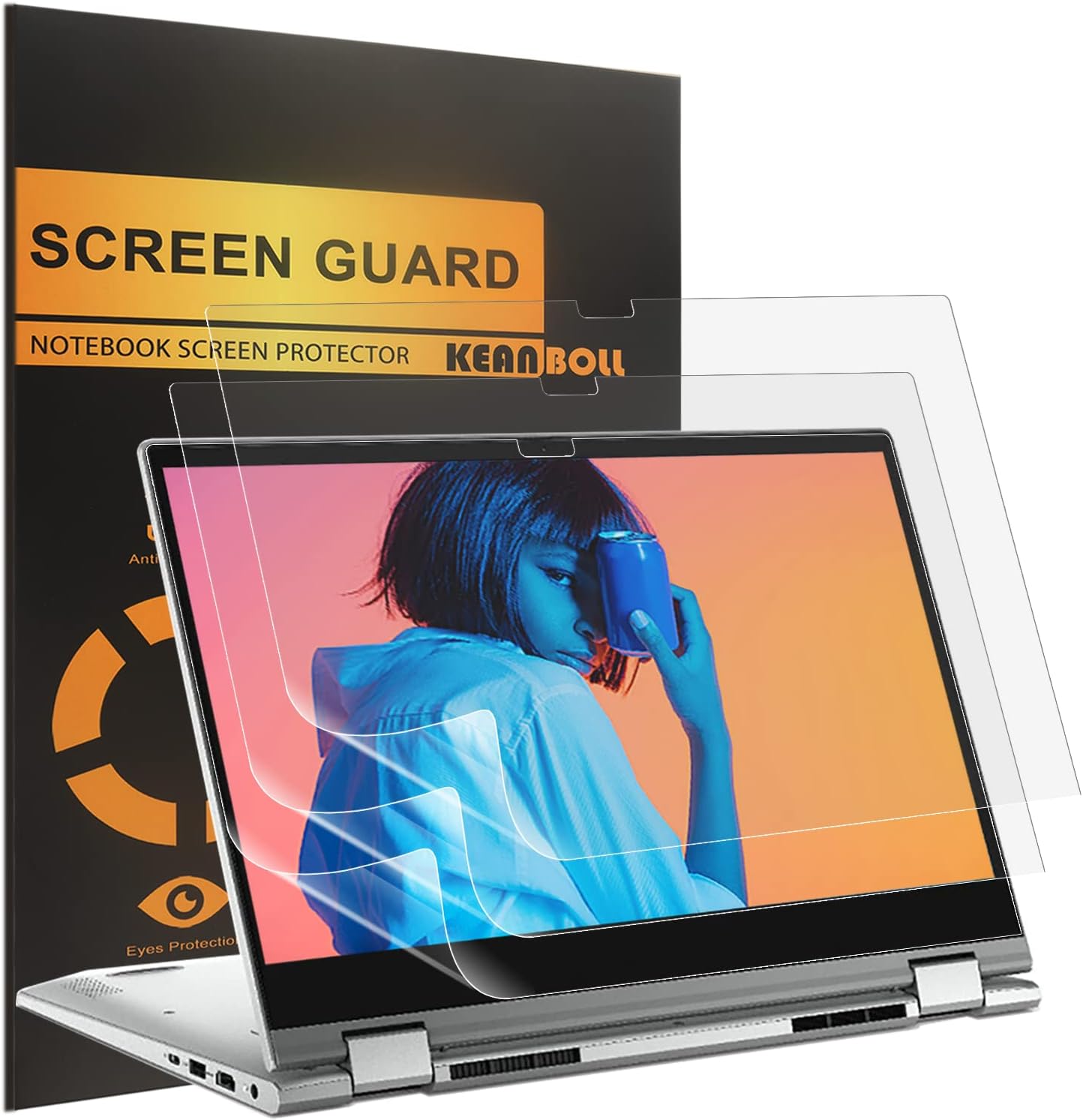 KEANBOLL 3-Pack Anti-Glare Screen Protector for 14" Dell Inspiron 14 5406 2-in-1 & Dell Inspiron 14 5400 2-in-1 Touchscreen Laptop Anti Glare and Anti Fingerprint Screen Shield Guard (Matte)