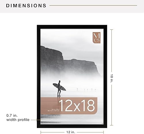 Vista 49 de MCS Gallery Foundation - Marco de póster, marco de fotos para arte de pared, negro, 16 x 20 pulgadas, individual