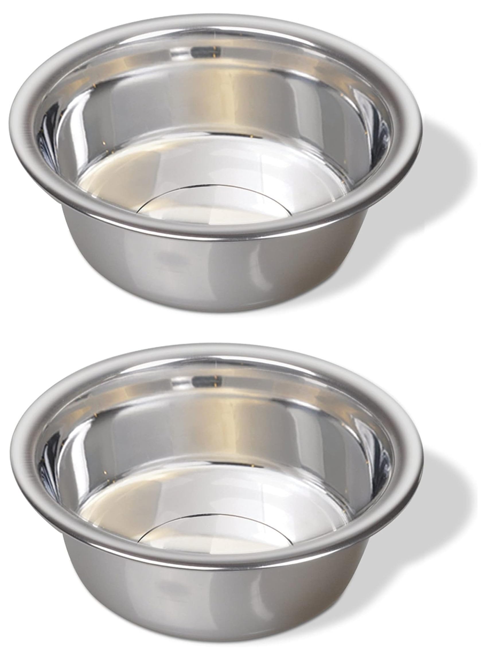 Greendale - 2 Pack - 6.75 Cup Capacity - Stainless Steel Metal Dog Bowls - Perfect for Dog Food and Water. Wrong Size? Click to Look at Our Size Options.