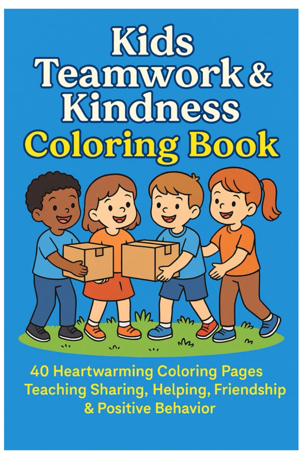 Kids Teamwork & Kindness Coloring Book for Ages 3–8: A Fun and Educational Coloring Book that Encourages Cooperation, Good Manners, Emotional Skills, ... for Preschool & Early Elementary Kids