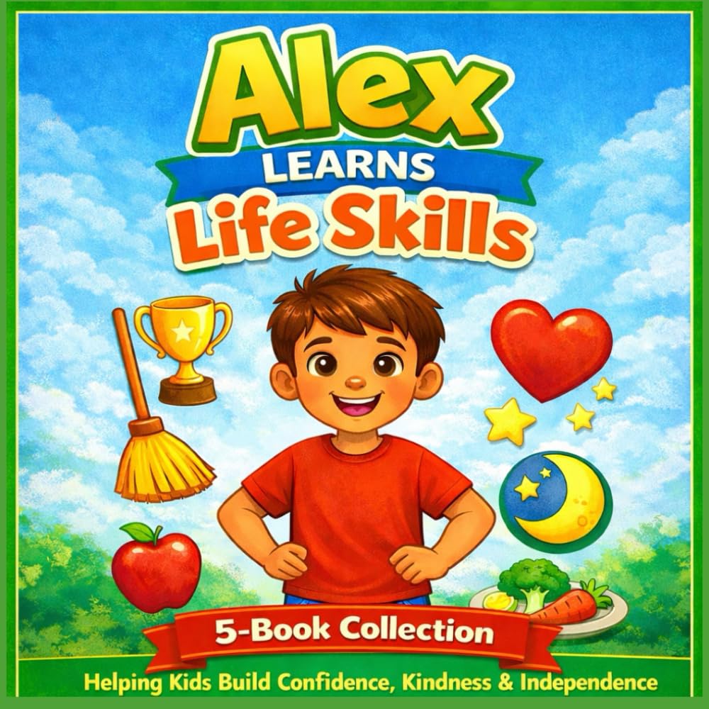 Alex Learns Life Skills: A 5-Book Collection to Help Kids Grow Confident, Kind, and Independent