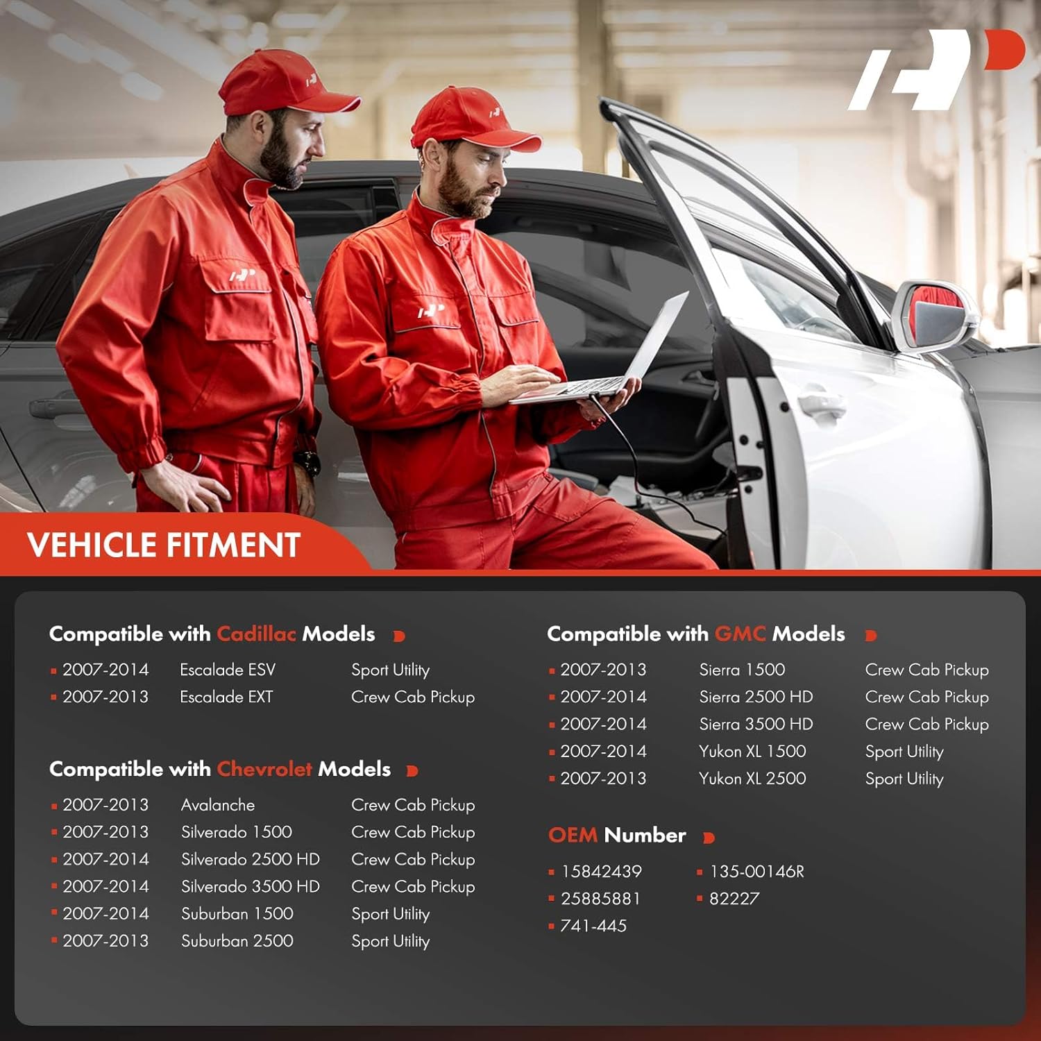 A-Premium Power Window Regulator with Motor Rear Passenger Side Compatible with Chevrolet & Silverado & GMC Models - Silverado, Sierra, Yukon, Avalanche, Escalade ESV/EXT, (Crew Cab Pickup Only)