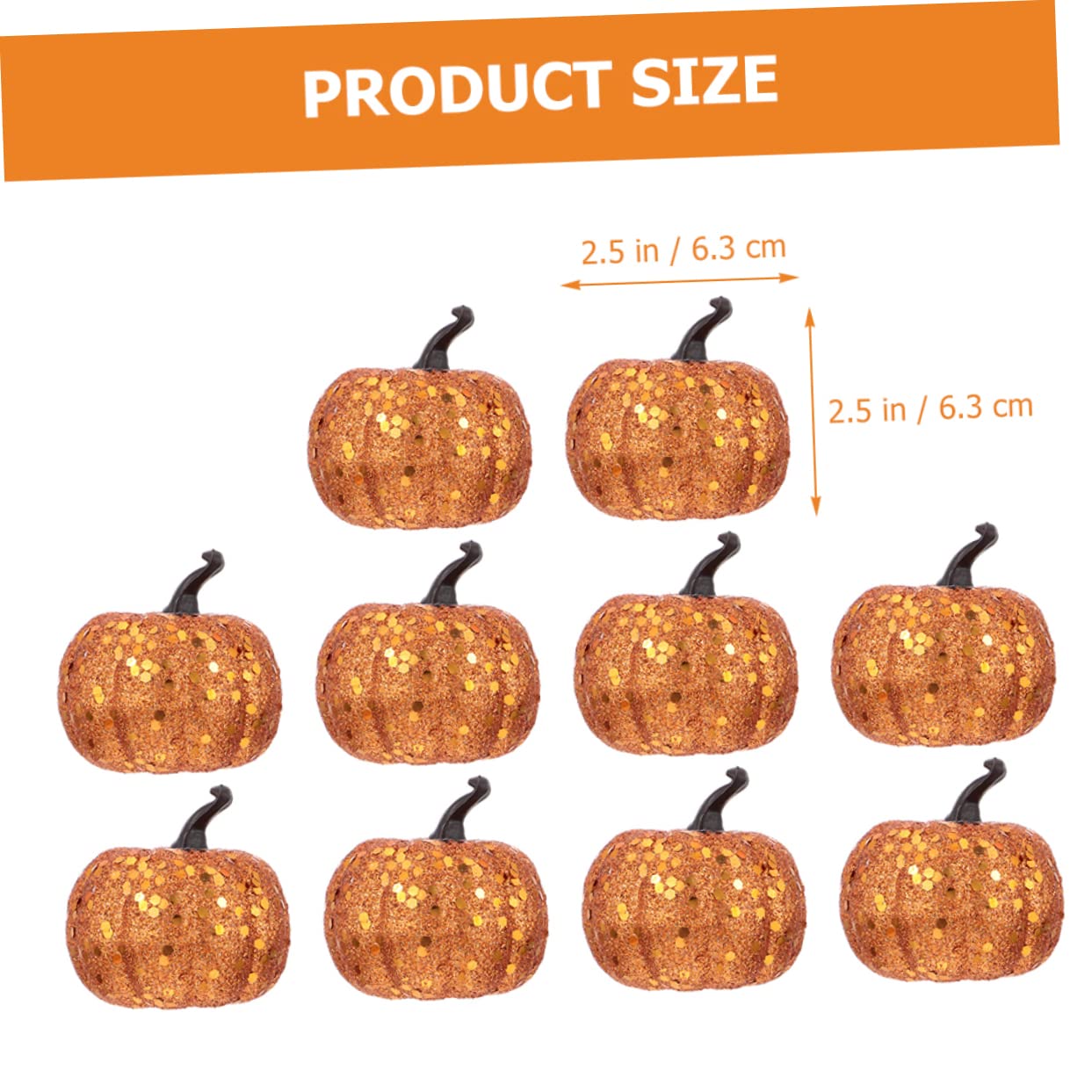 Abaodam 40stücke Künstliche Kürbis-Dekoration Teiliges Aus Realistische Halloween Und Erntedankfest-Accessoires Für Kreative Fotos Und Tischdekorationen