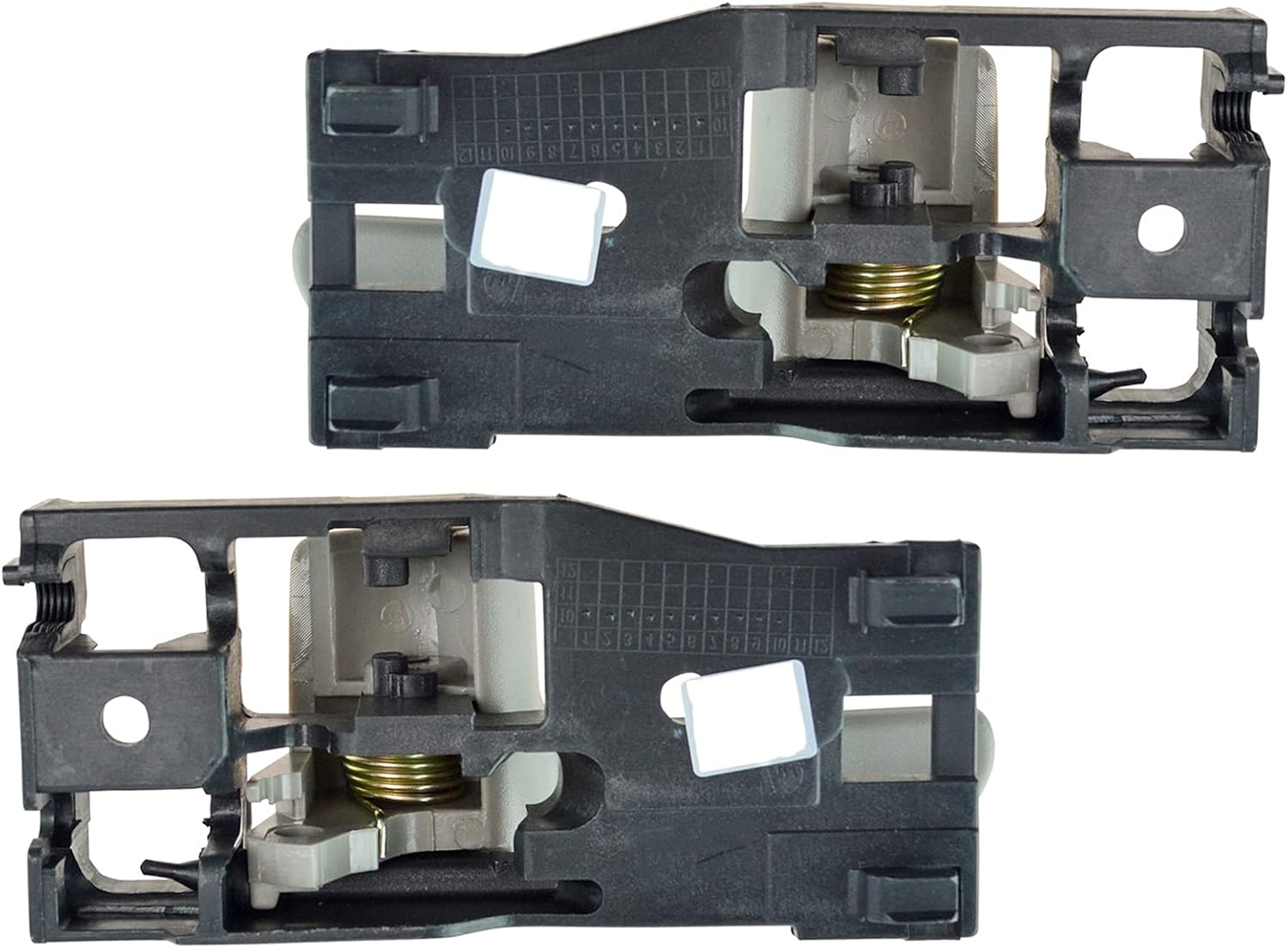 TRQ Light Charcoal Rear Inside Door Handle Pair Set Compatible with 00-06 Tundra Access Cab