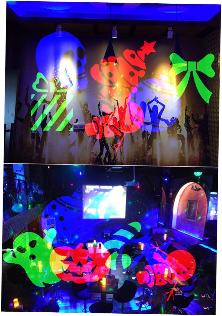 Uonlytech Led Moving Spotlight Projector 12 Christmas Patterns Outdoor Santa Lights Holiday Decor