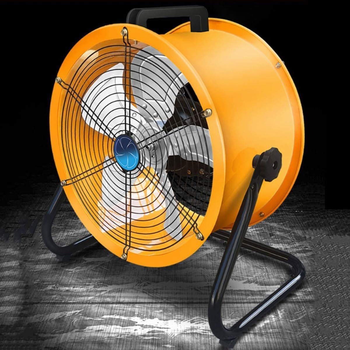 Industrial Drum Fan,24" Heavy Duty Metal Air Circulator with 4 Speed & 130° Adjustable Tilt,Commercial High Velocity Floor Fan,for Gym Shop Warehouse(16in)